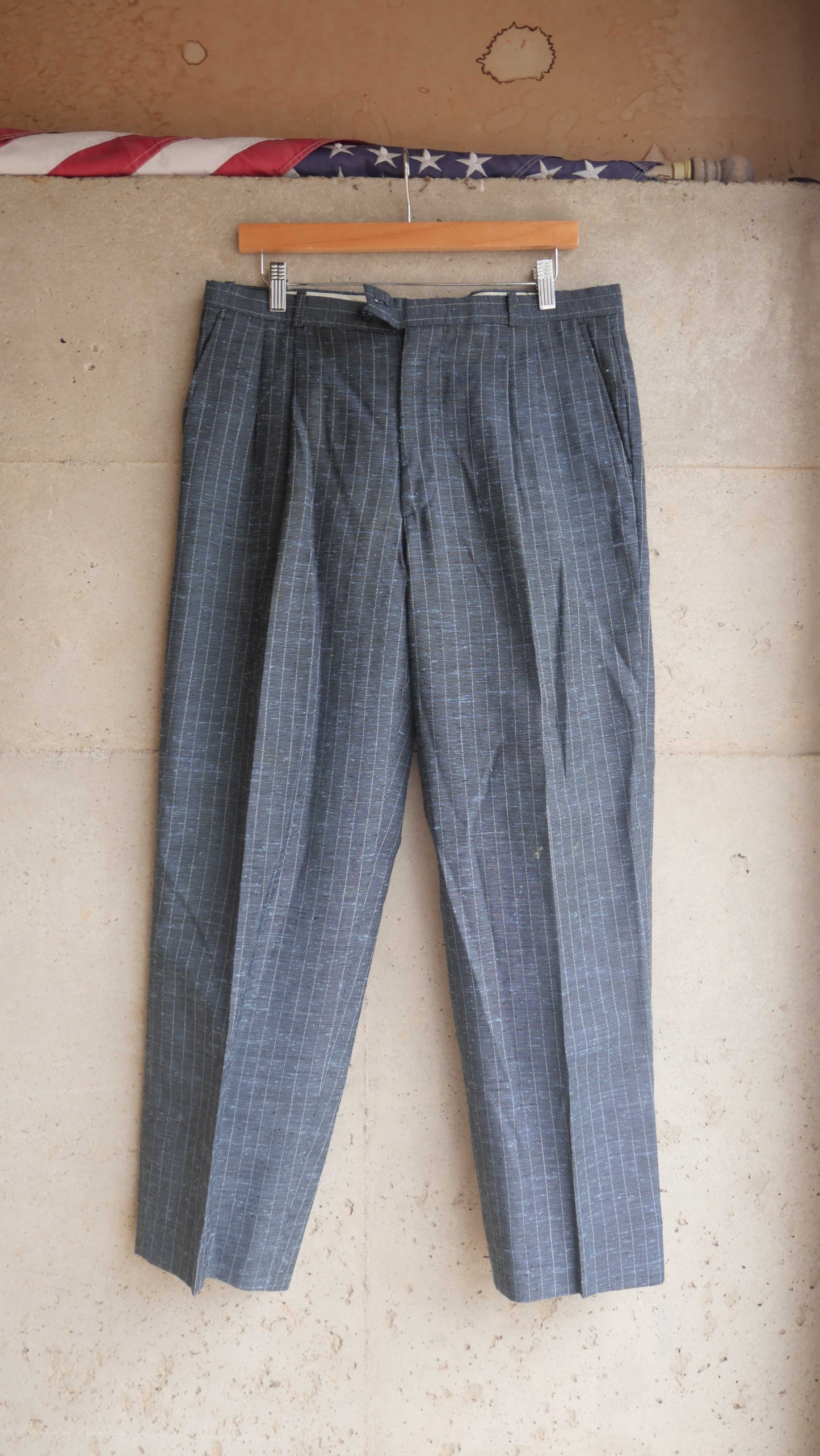 1980s Pin Stripe Slacks | 34