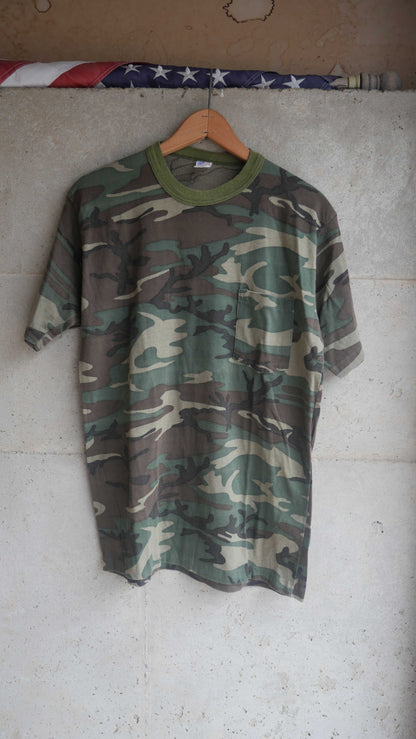 1980s Camo Pocket Tee | M