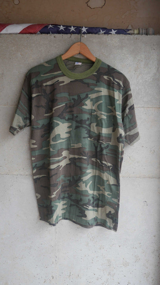 1980s Camo Pocket Tee | M