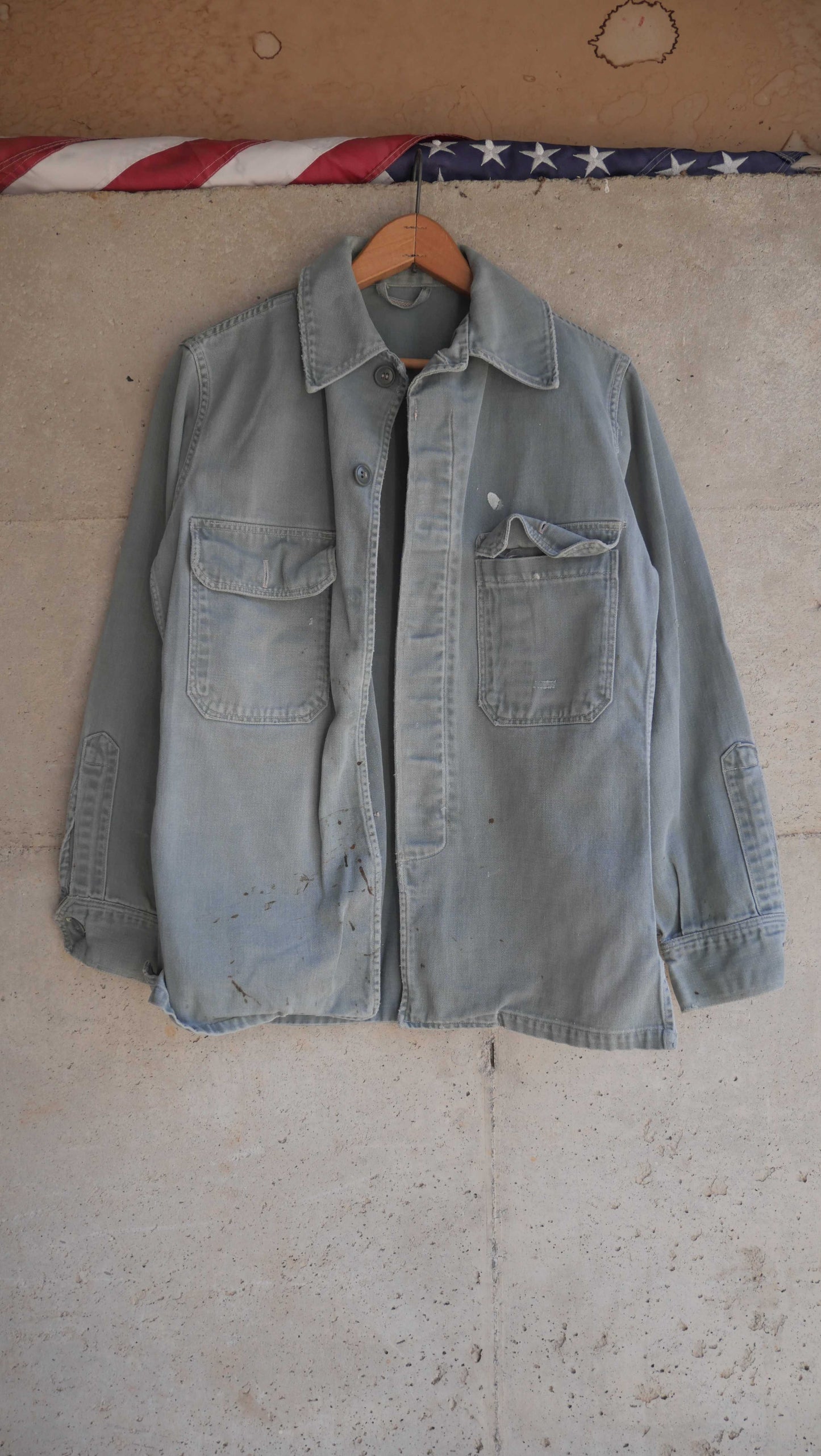 1960s Faded Military Shirt | M