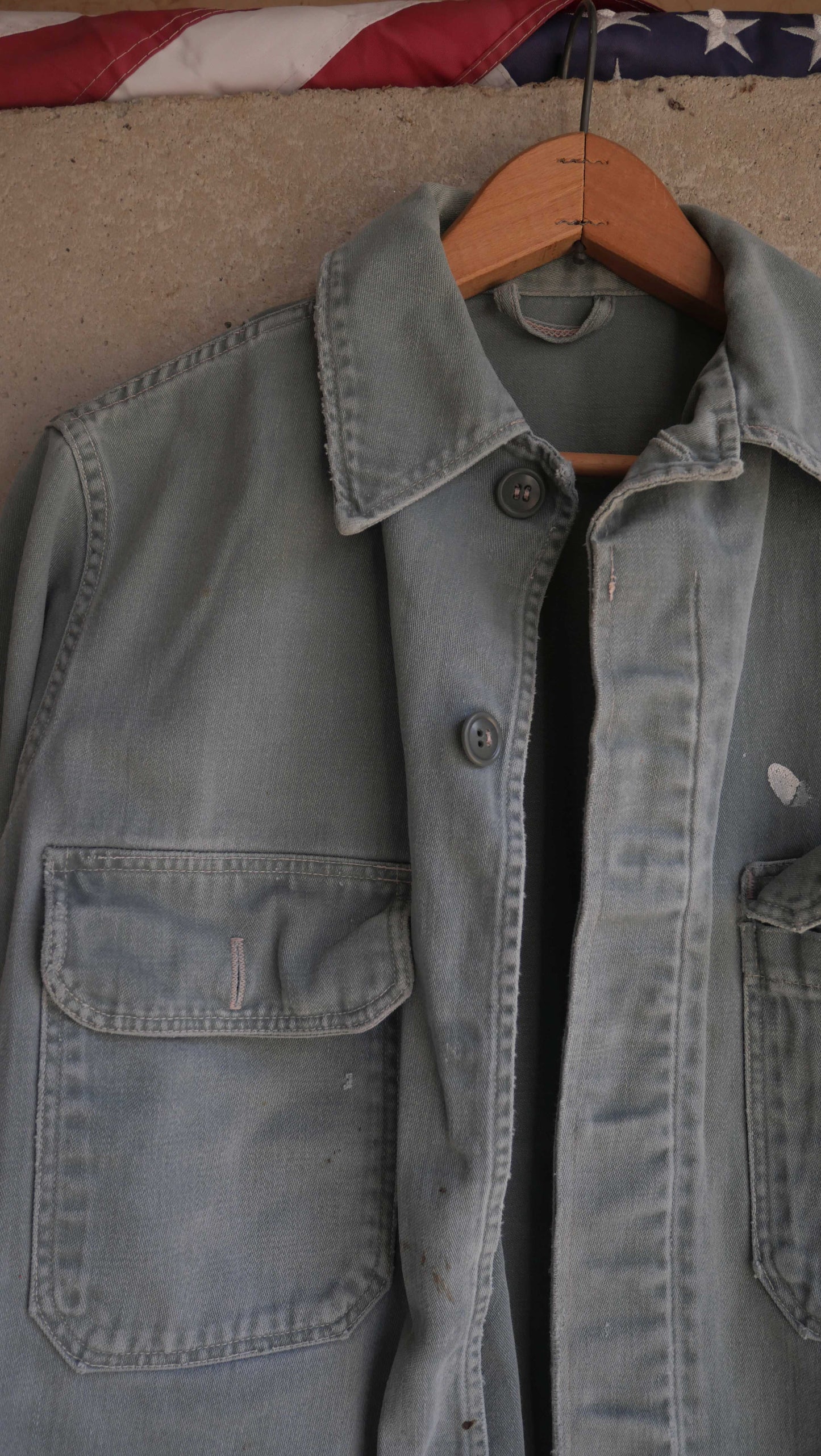 1960s Faded Military Shirt | M