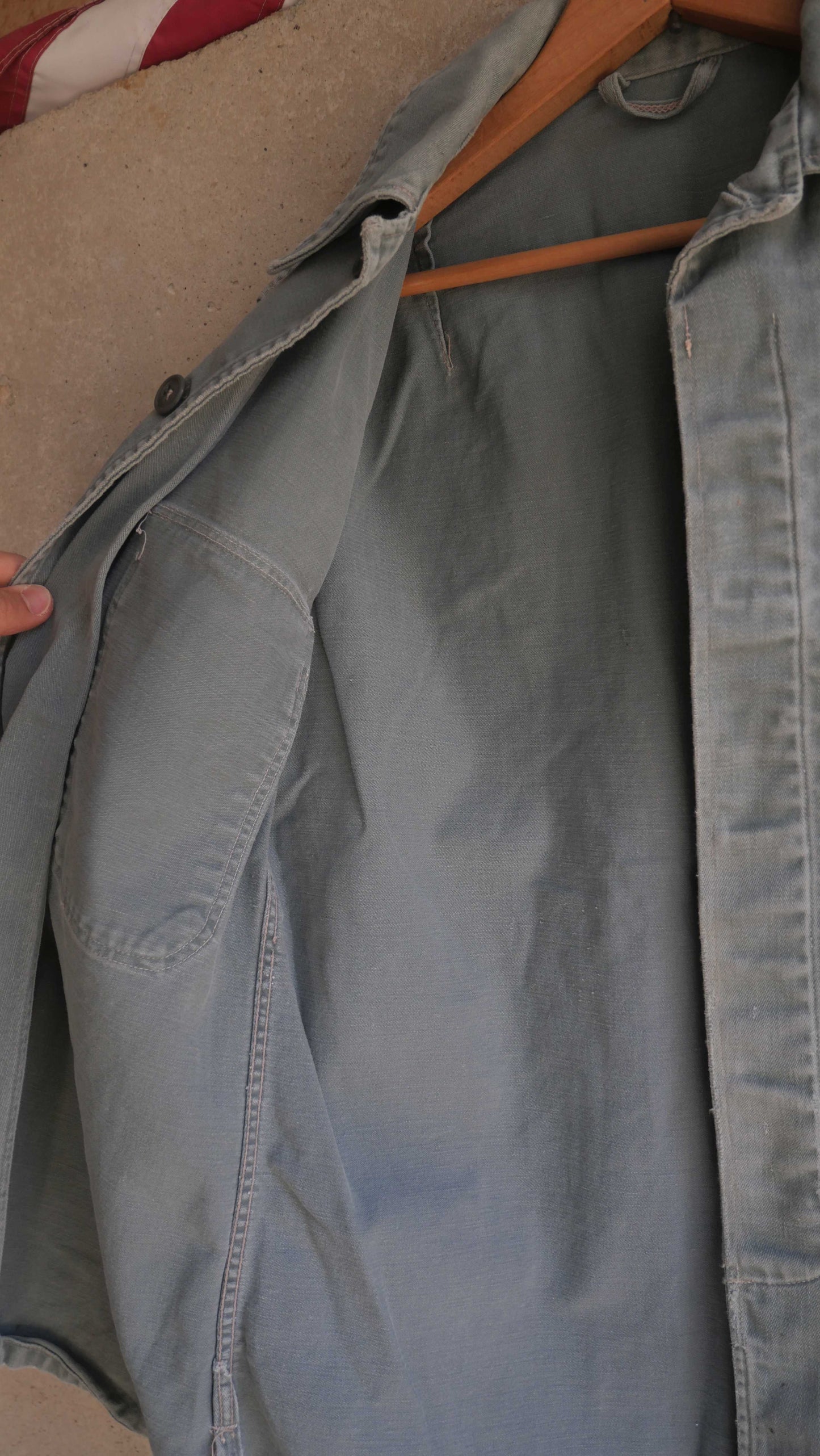 1960s Faded Military Shirt | M