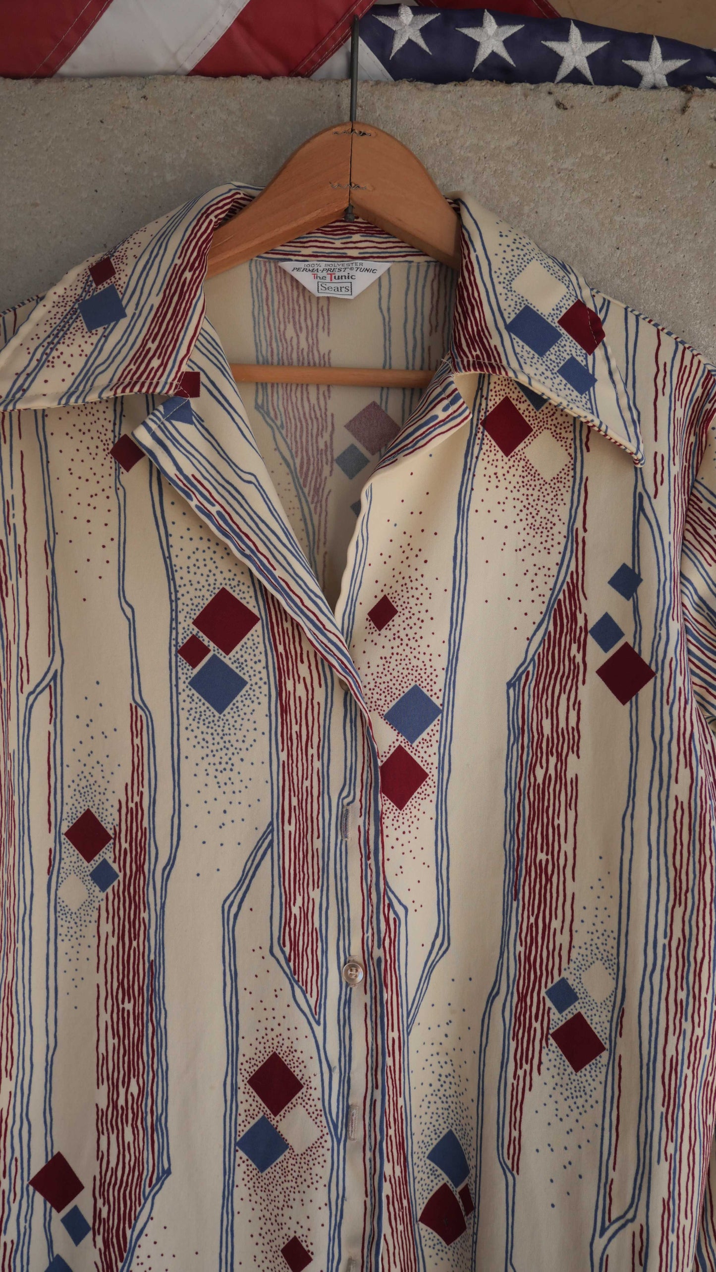 1970s Polyester Shirt | M