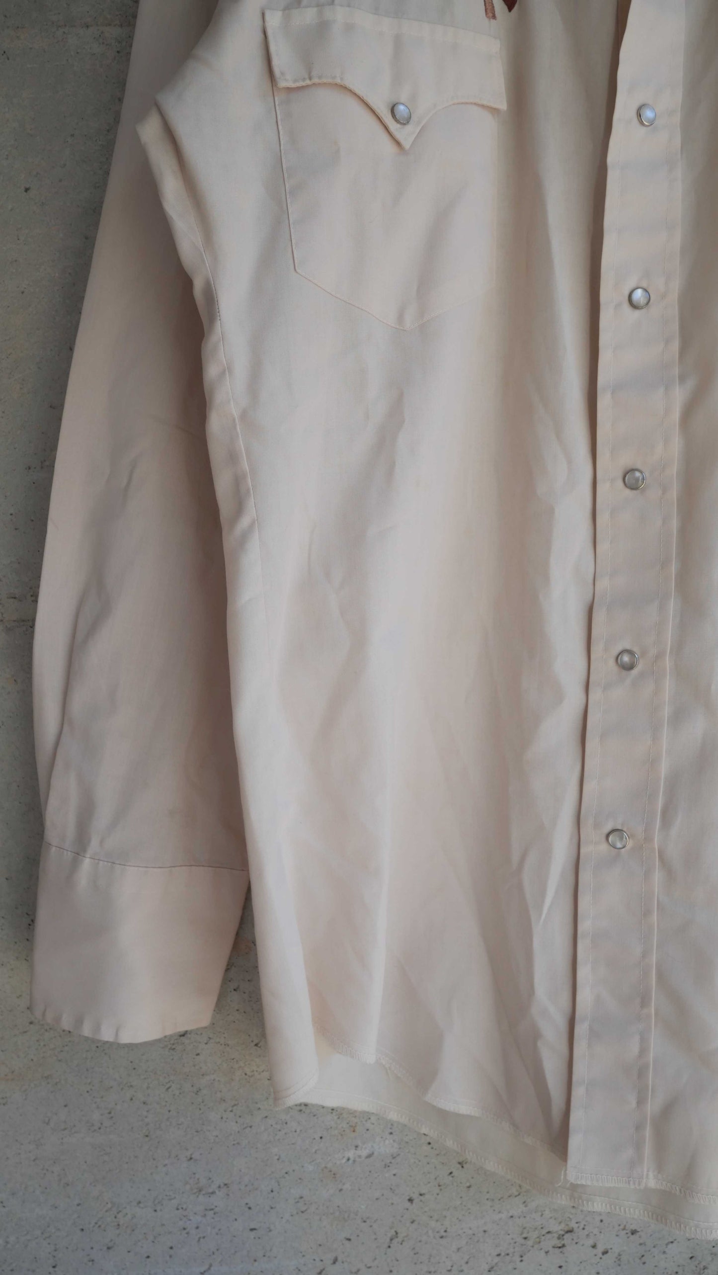 1980s Embroidered Pearl Snap | L