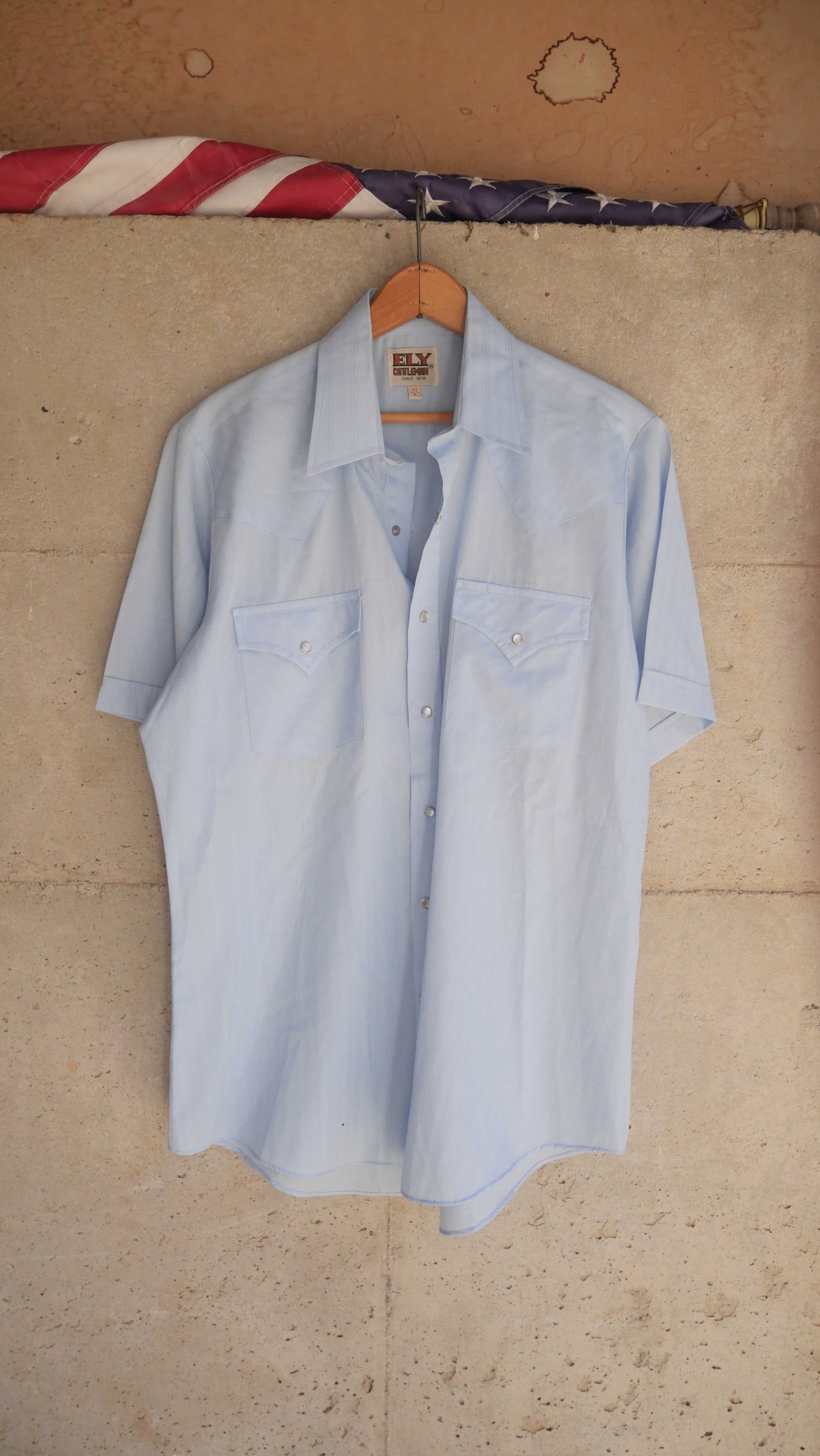 1970s Pearl Snap Shirt | L