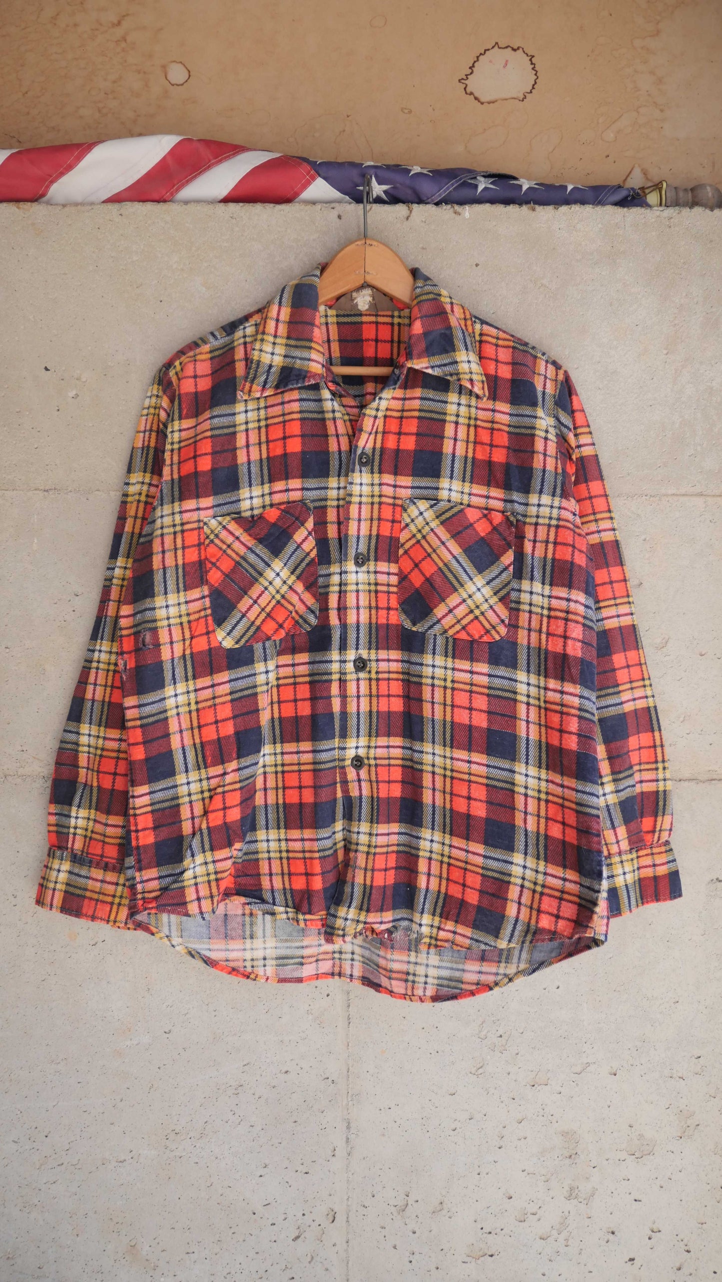 1970s Printed Flannel | M