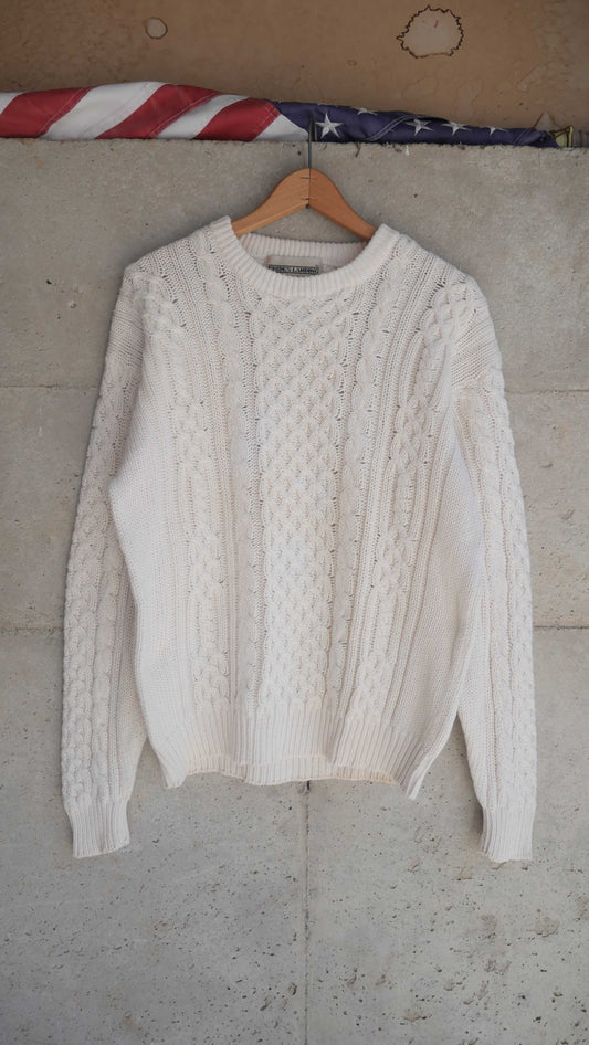 1990s Fisherman Knit Sweater | L