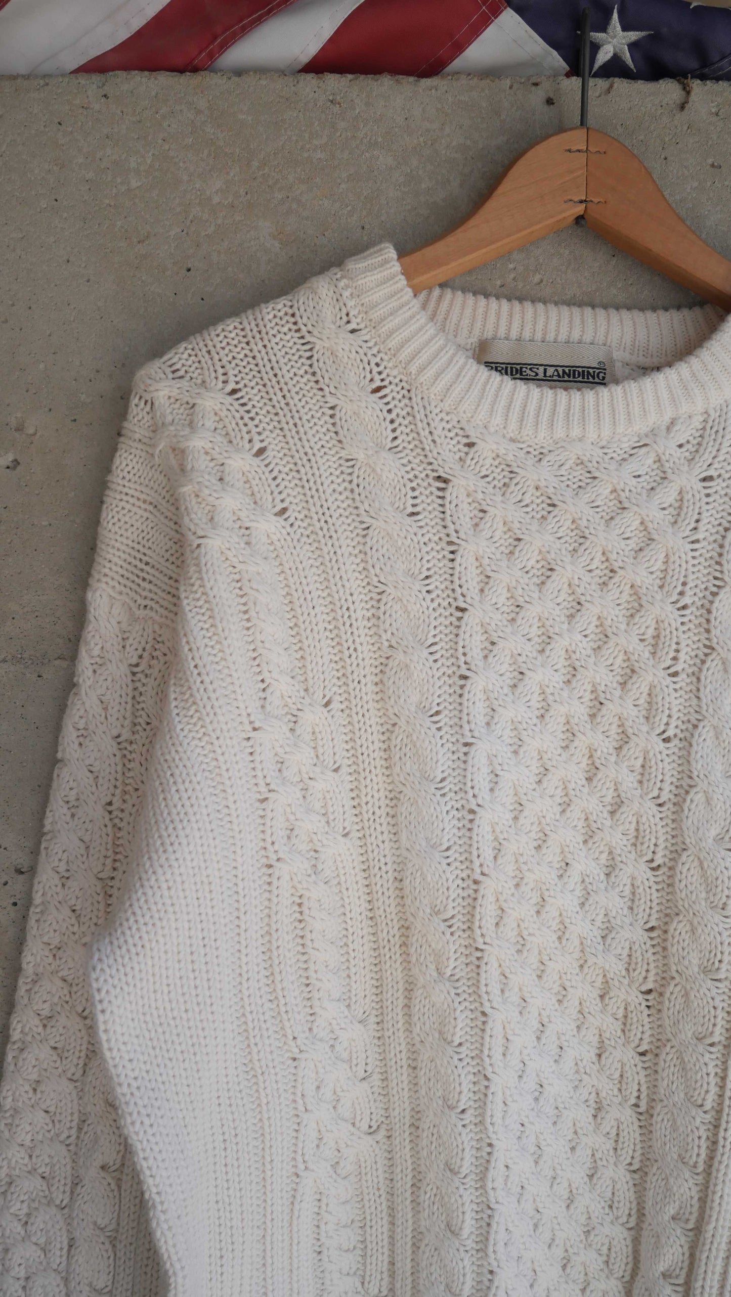 1990s Fisherman Knit Sweater | L