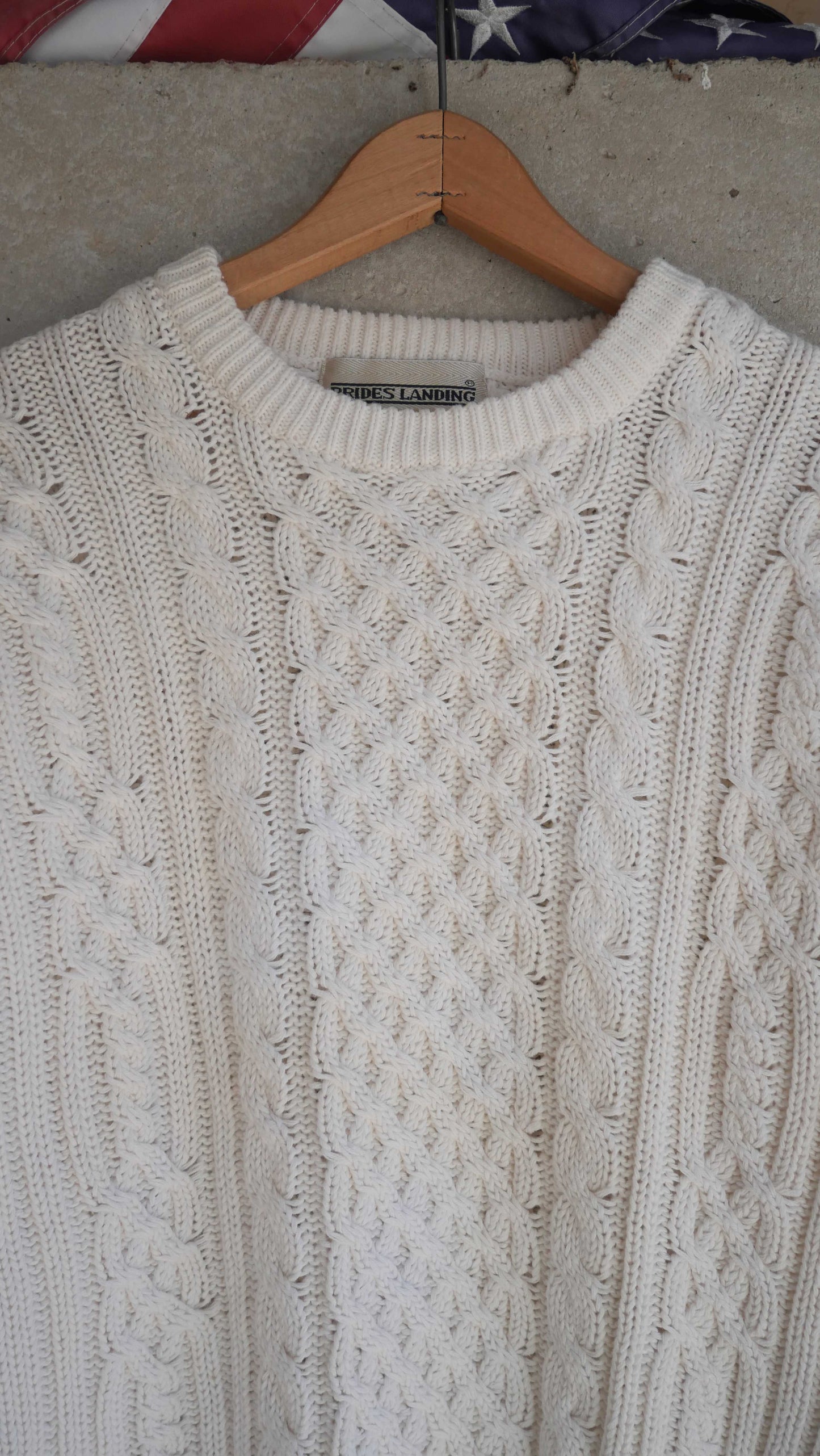 1990s Fisherman Knit Sweater | L