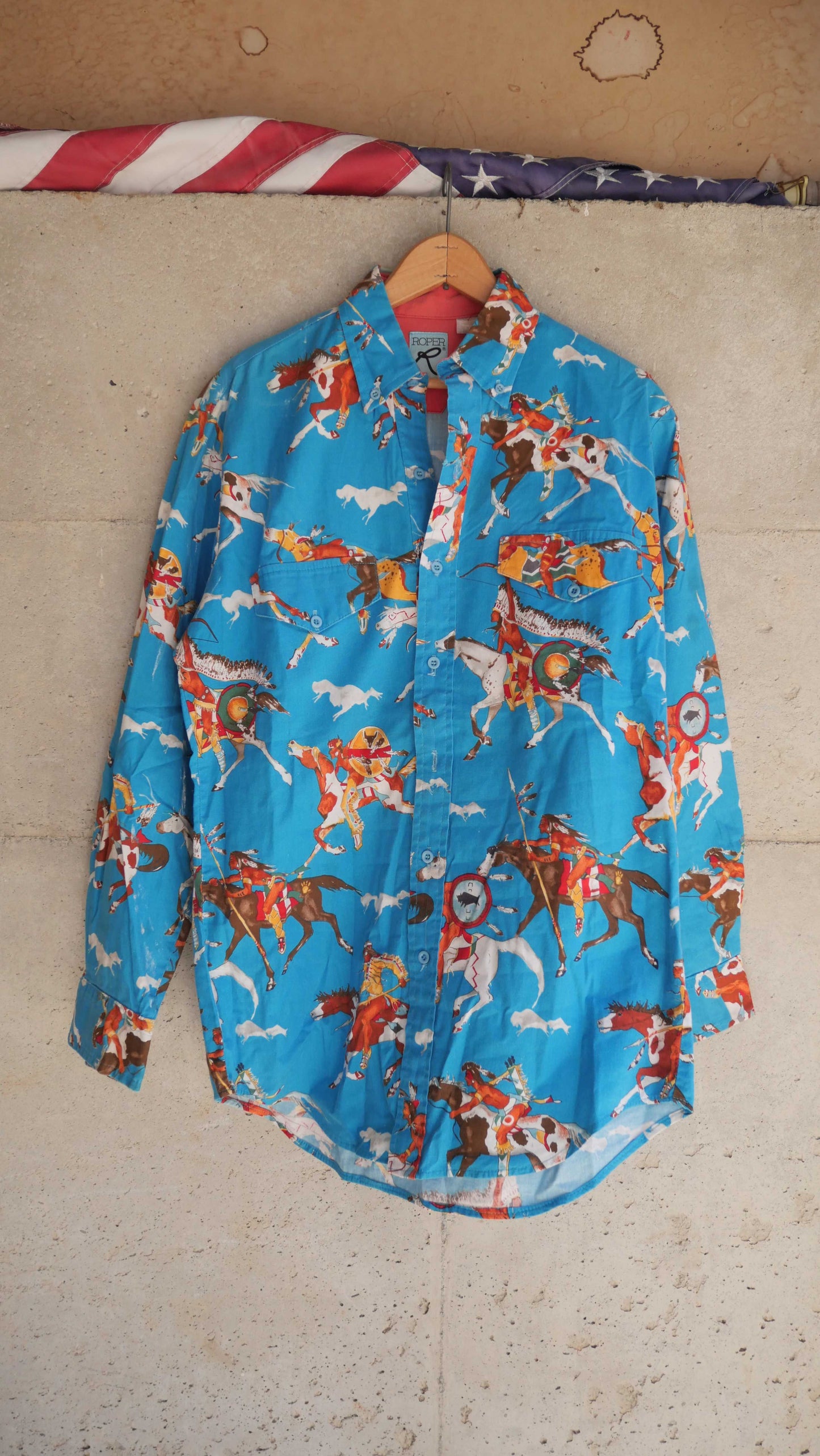 1980s Western Button Up | L