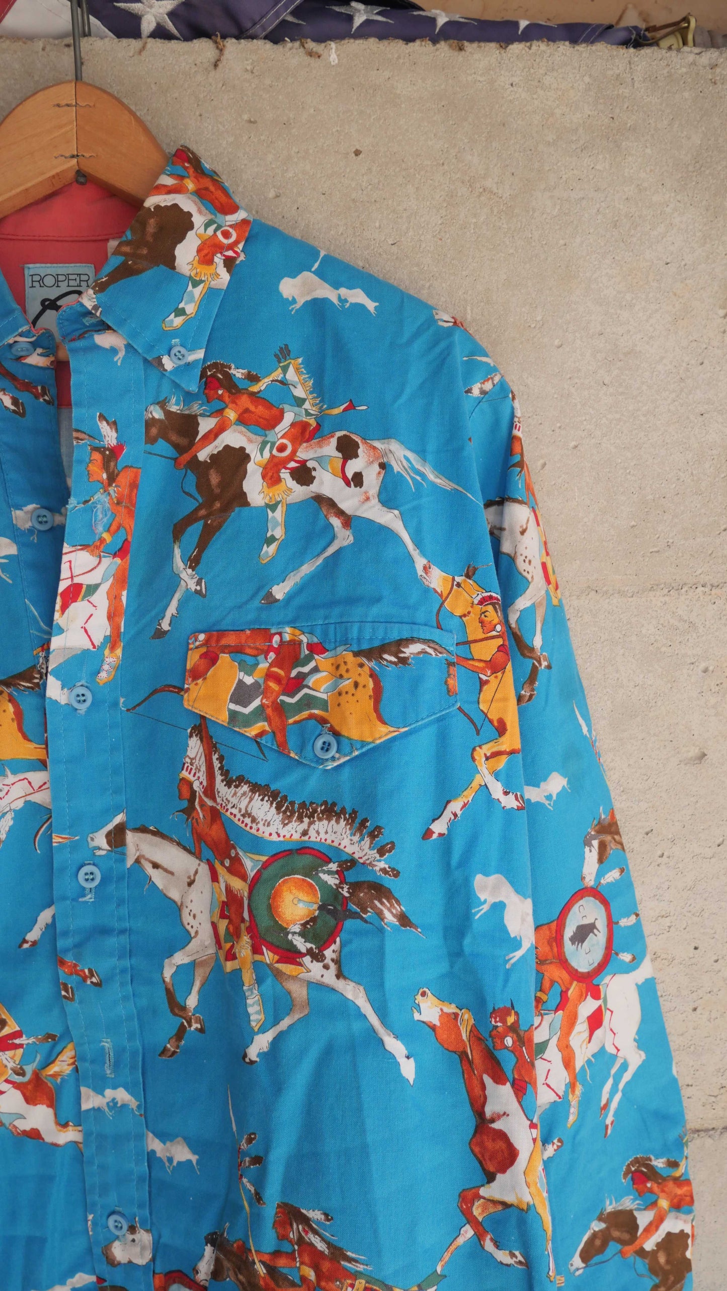 1980s Western Button Up | L