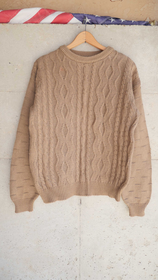 1990s Fisherman Knit Sweater | L