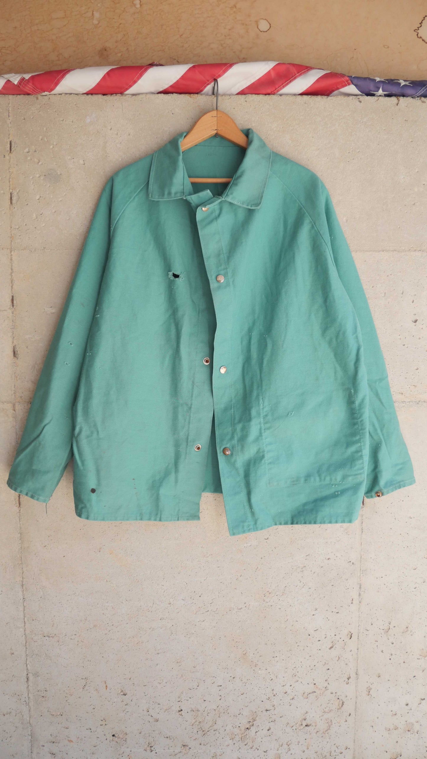 1970s Teal Work Jacket | L