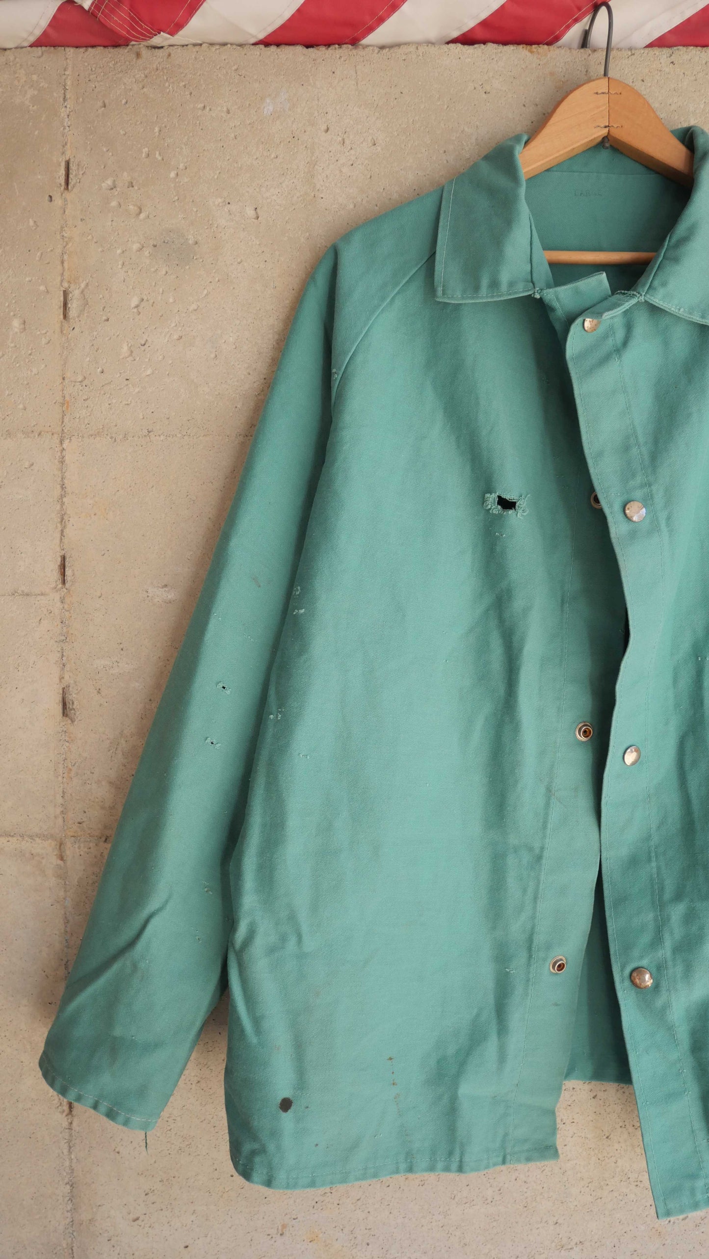 1970s Teal Work Jacket | L