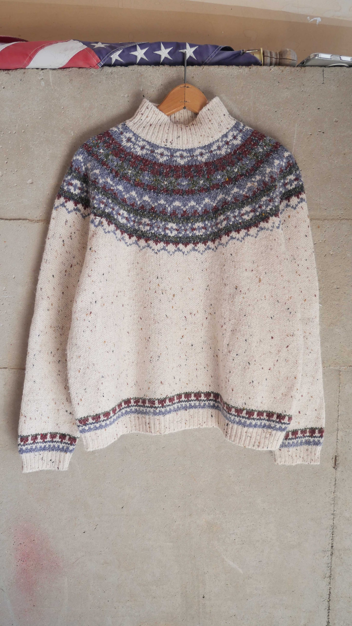1990s Fisherman Knit Sweater | M