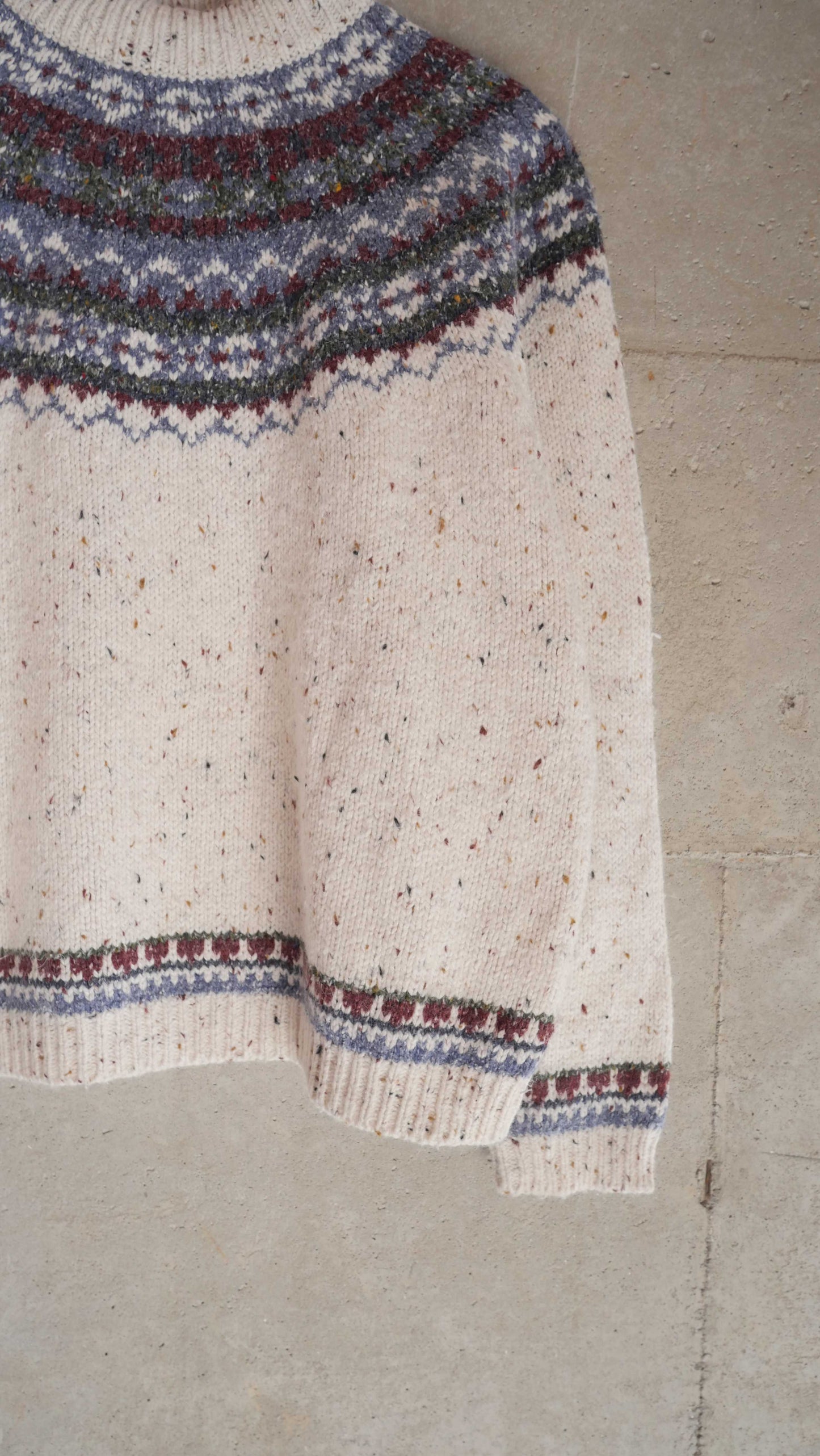 1990s Fisherman Knit Sweater | M