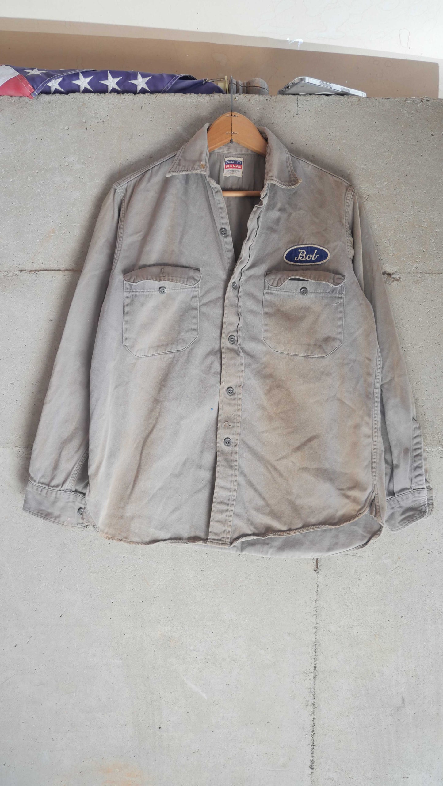 1960s Penneys "Bob" Work Shirt | M