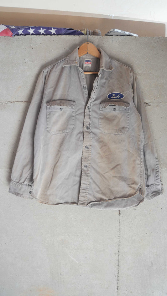 1960s Penneys "Bob" Work Shirt | M