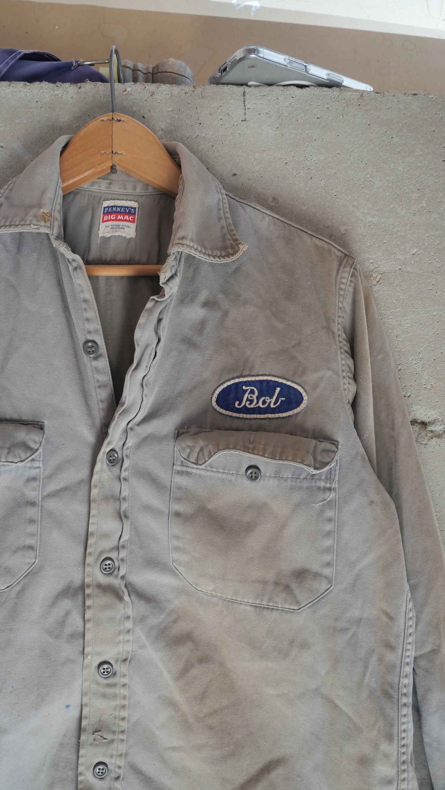1960s Penneys "Bob" Work Shirt | M