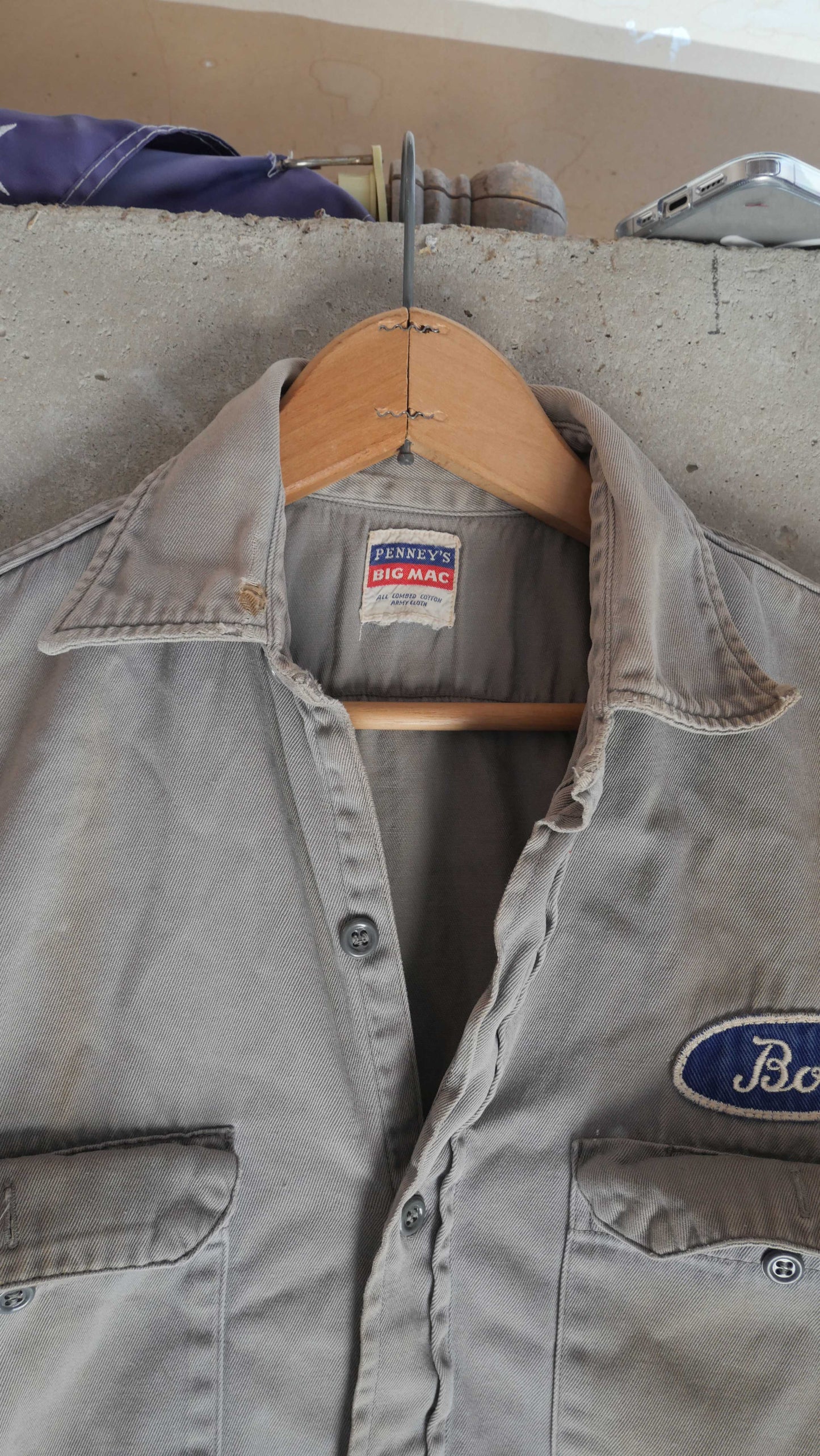 1960s Penneys "Bob" Work Shirt | M