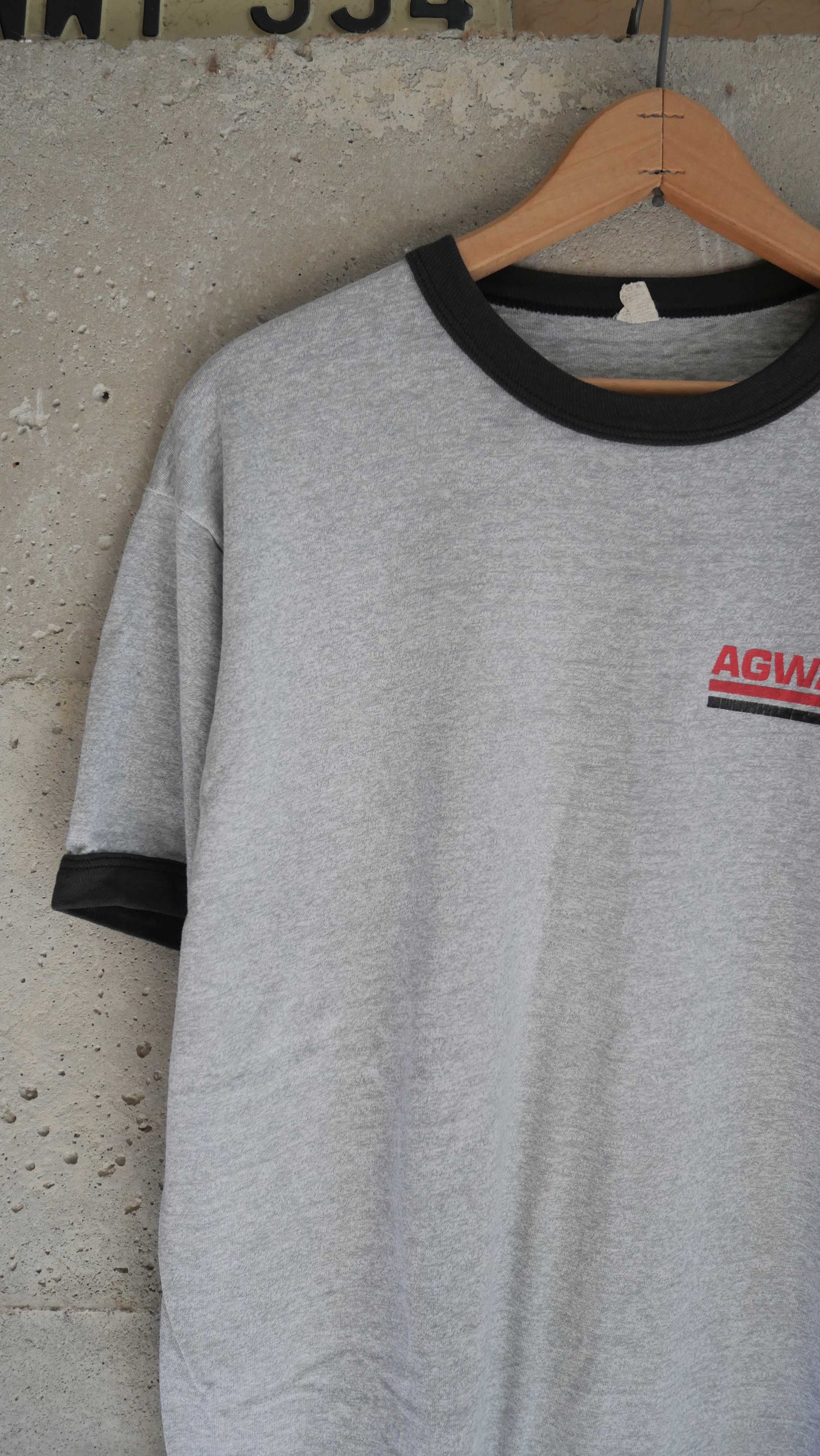 1980s Boxy Ringer Tee | L