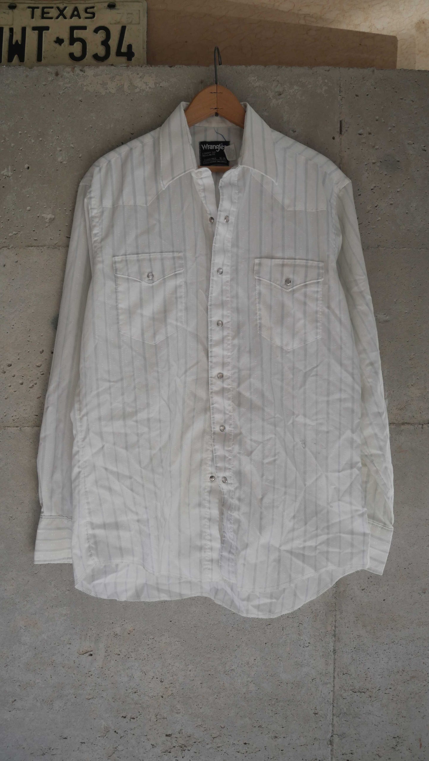 1980s Striped Wrangler Pearl Snap | M