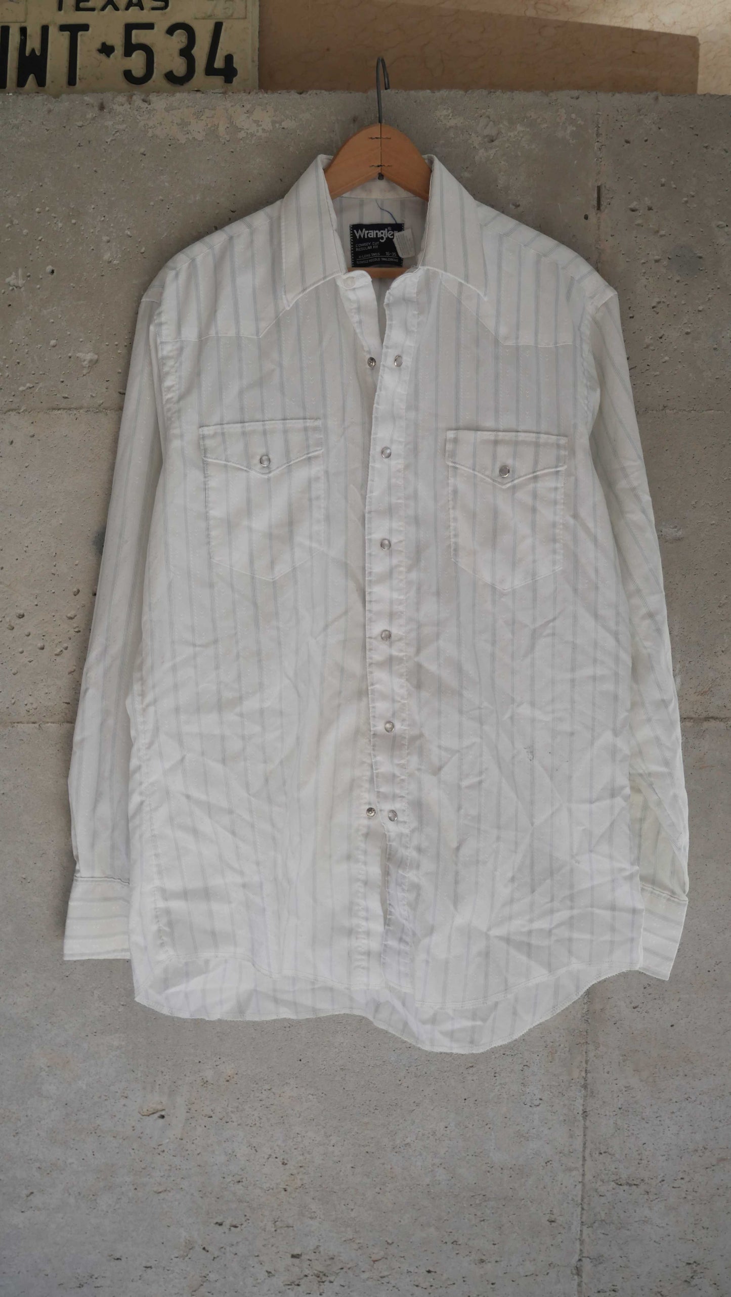 1980s Striped Wrangler Pearl Snap | M
