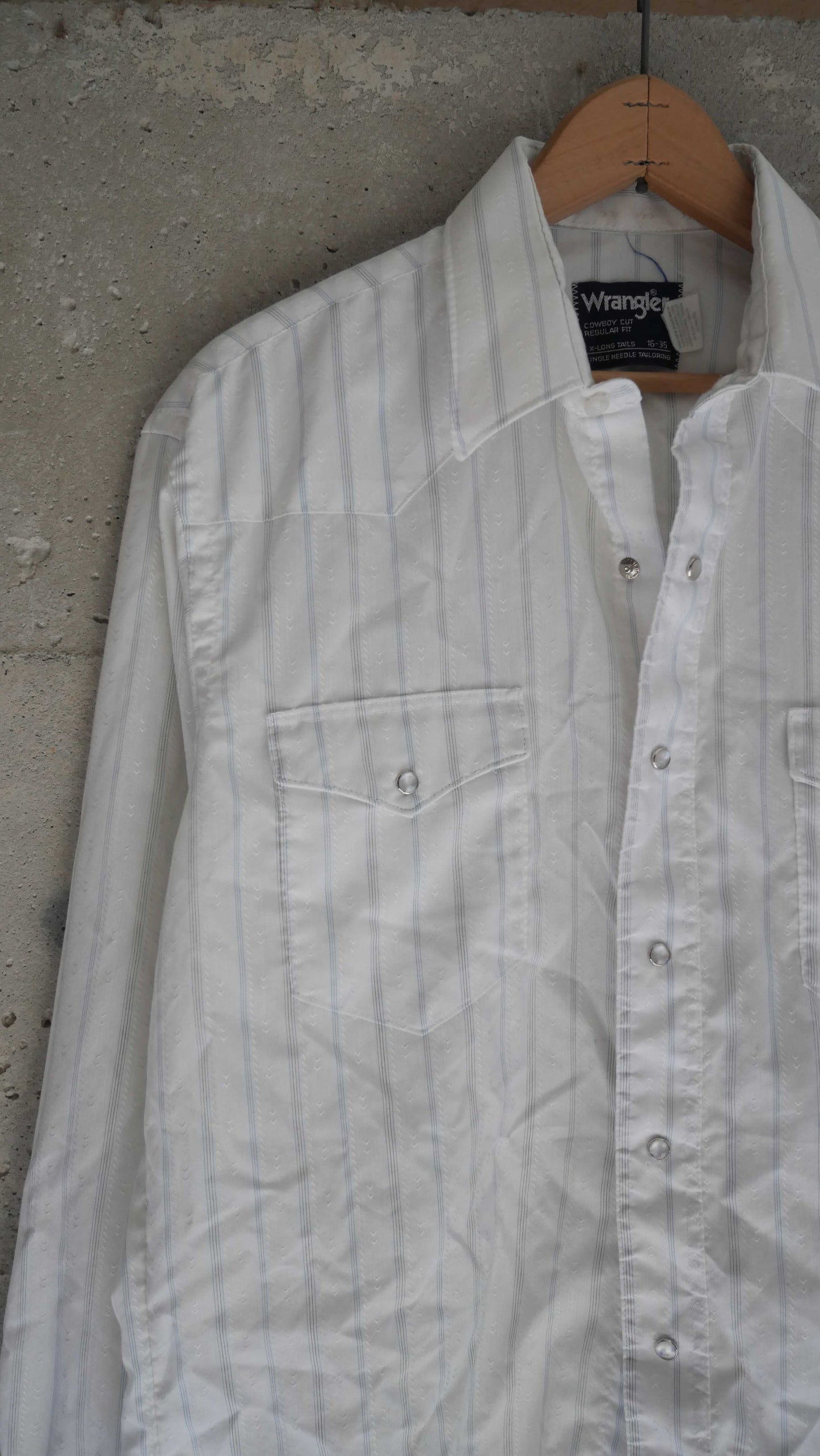1980s Striped Wrangler Pearl Snap | M
