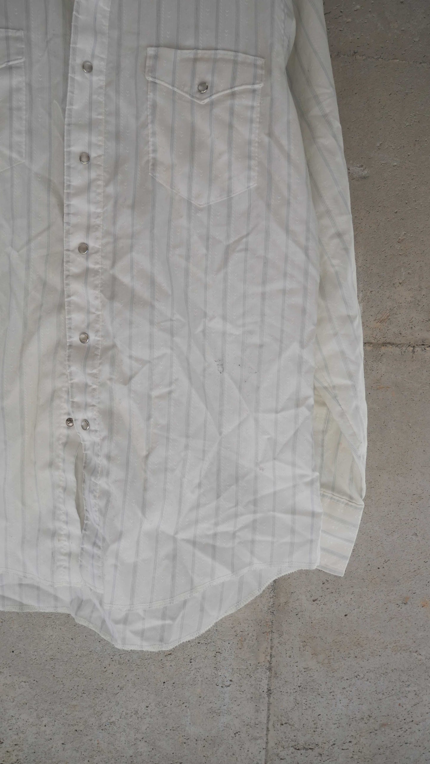 1980s Striped Wrangler Pearl Snap | M