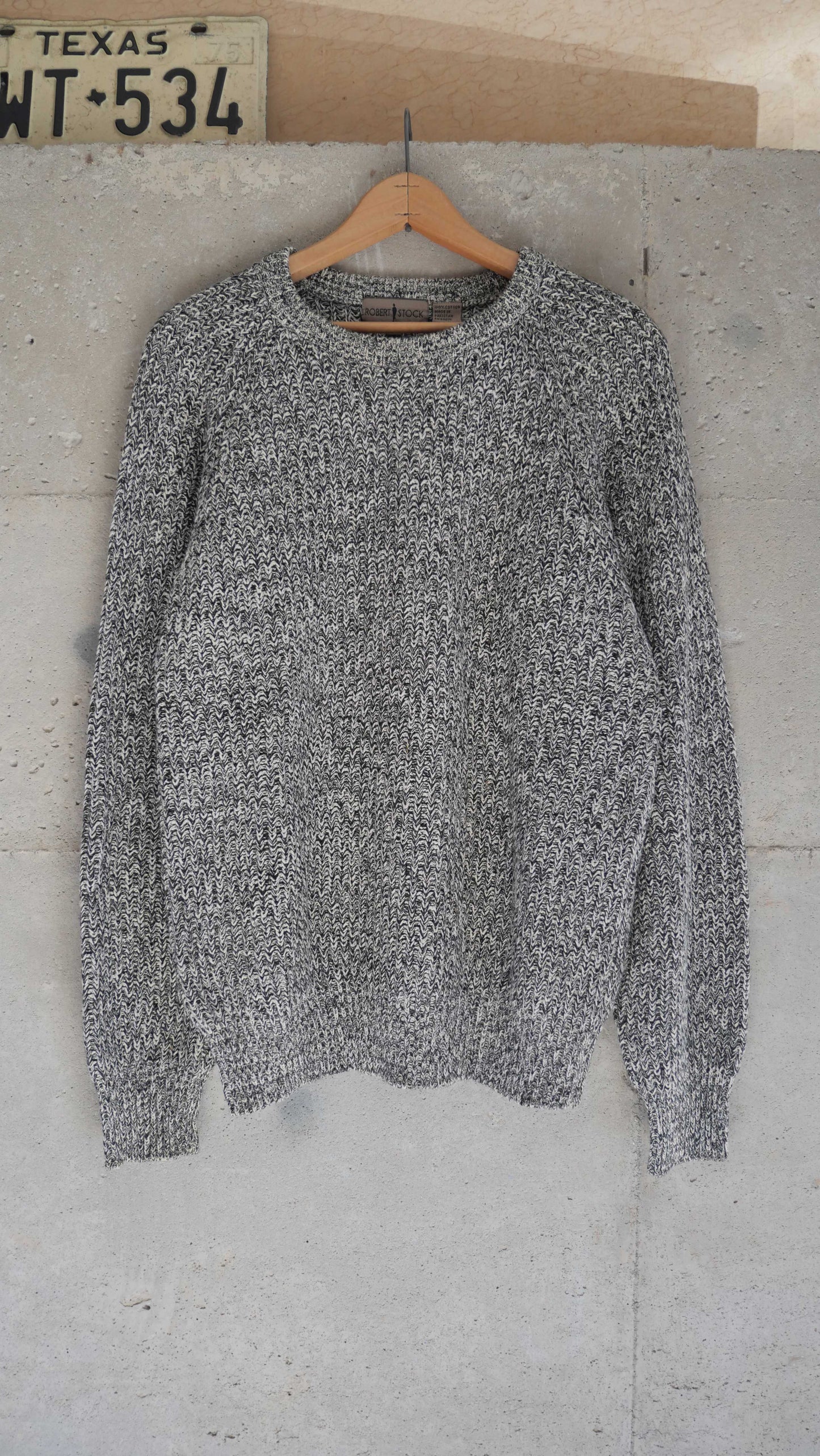 1990s Salt n Pepper Knit Sweater | M