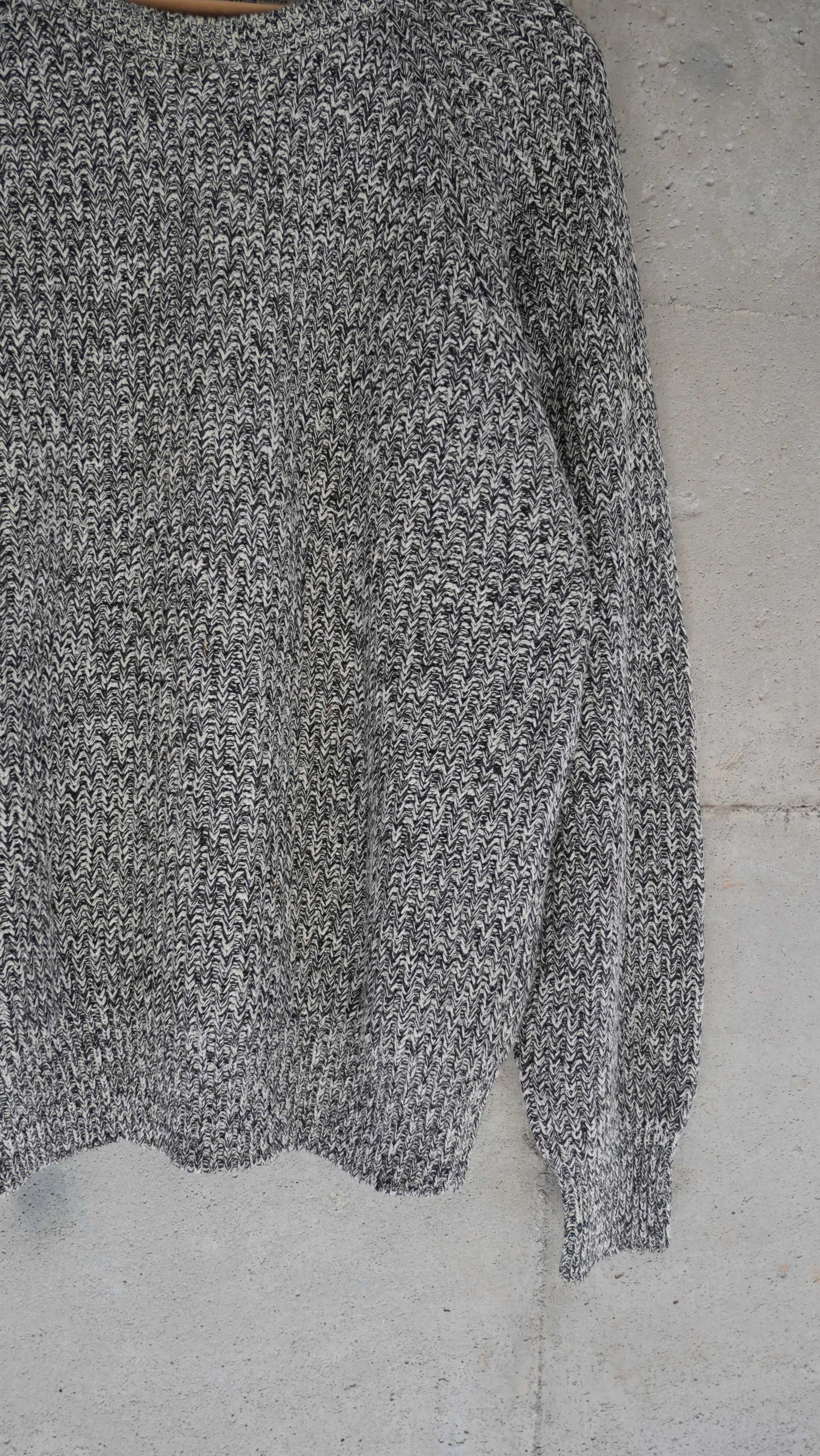1990s Salt n Pepper Knit Sweater | M