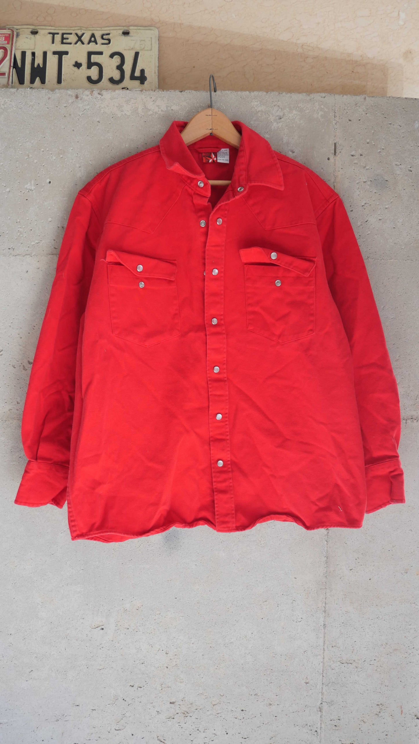 2000s Boxy Twill Pearl Snap | L