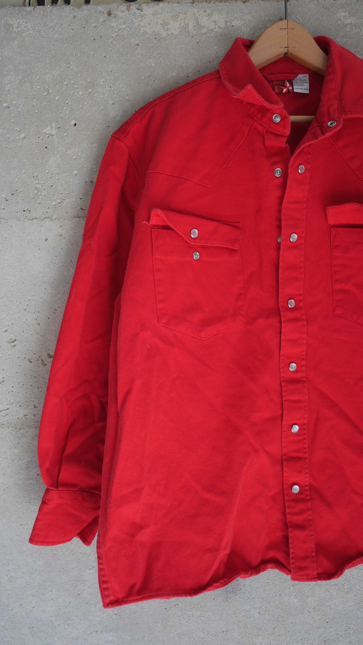 2000s Boxy Twill Pearl Snap | L