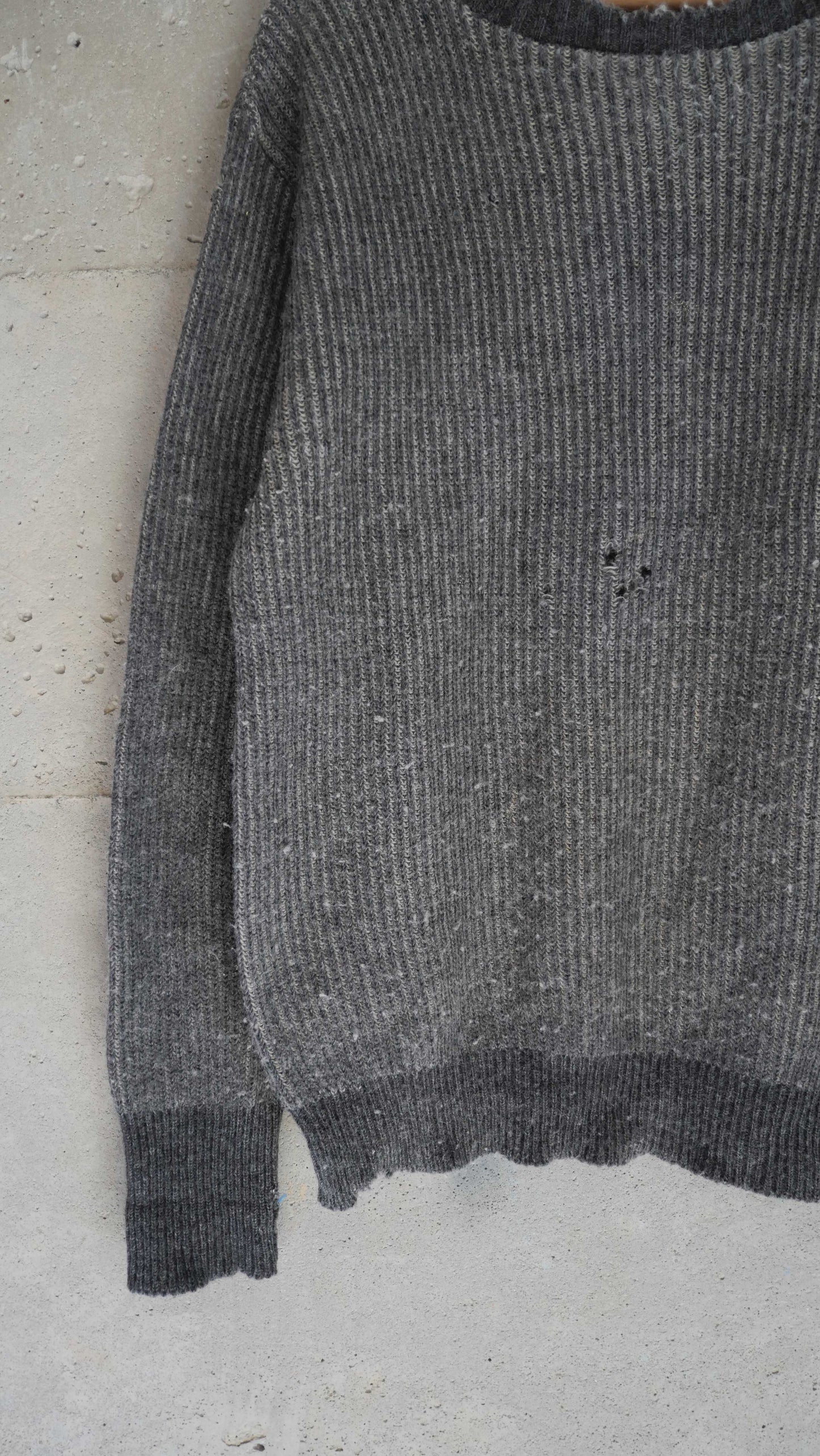 1960s Two Tone Knit Sweater | L