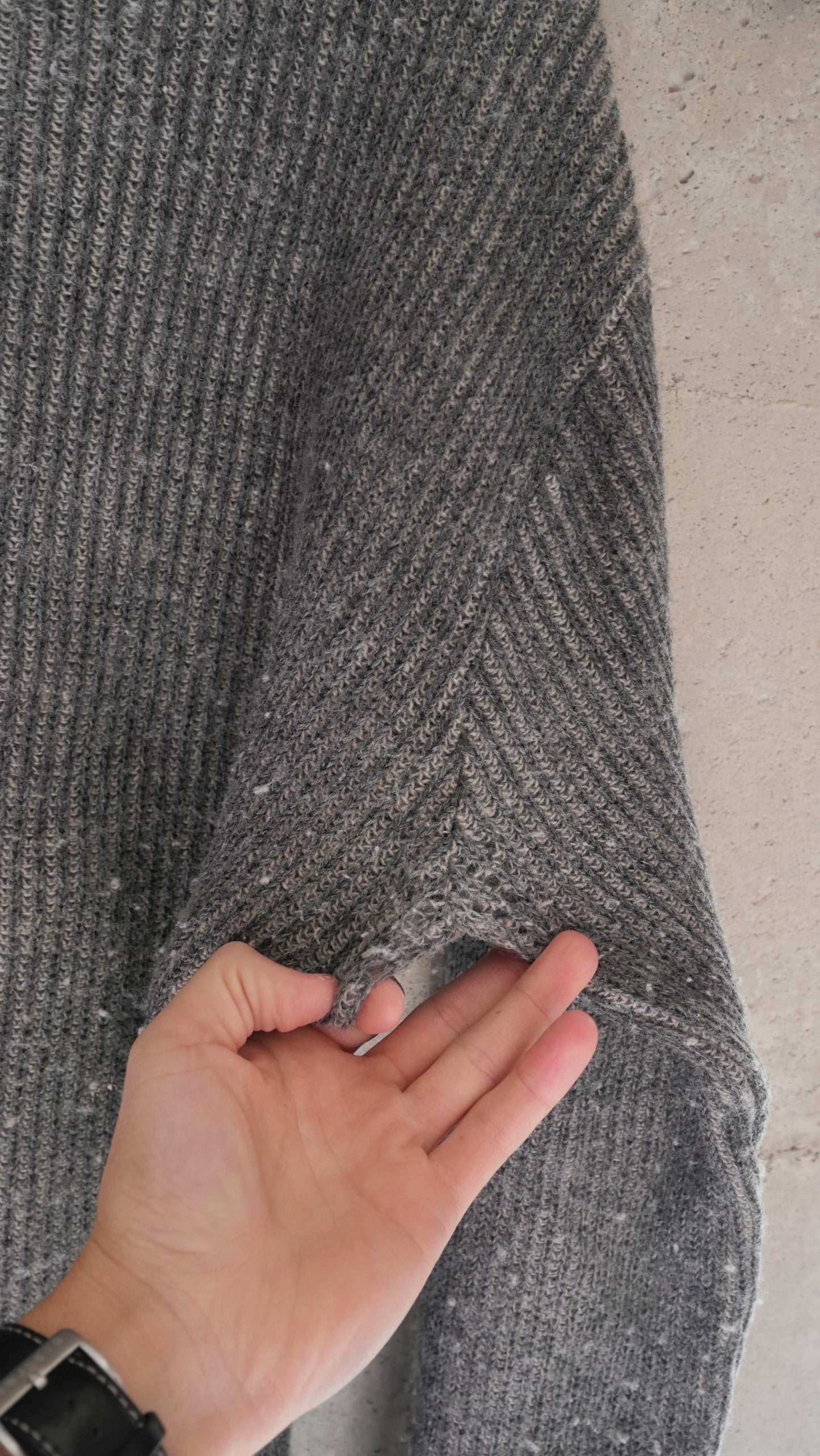1960s Two Tone Knit Sweater | L