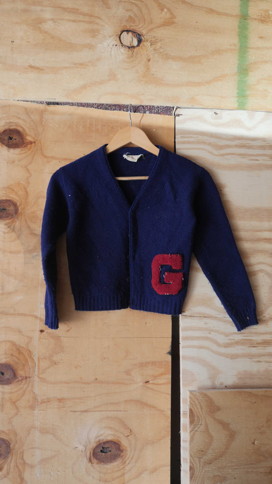 1950s Varsity Cardigan | XS