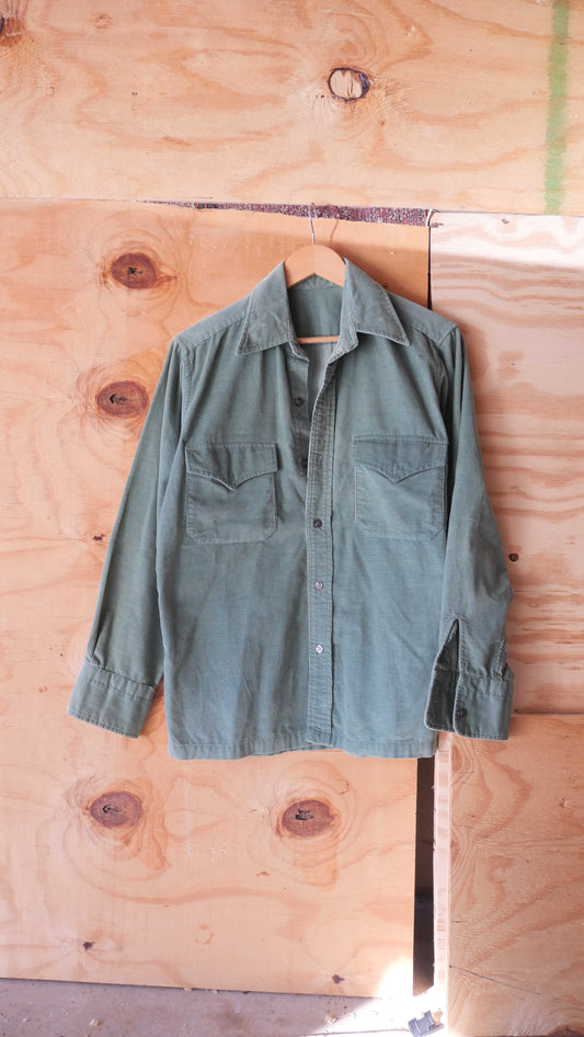 1970s Corduroy Shirt | L