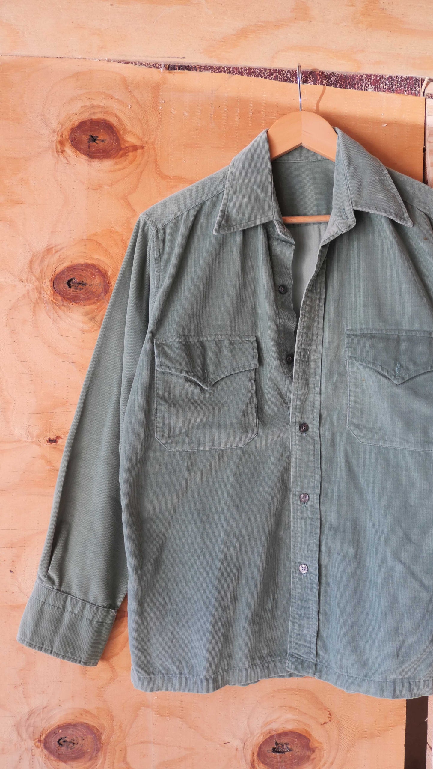 1970s Corduroy Shirt | L