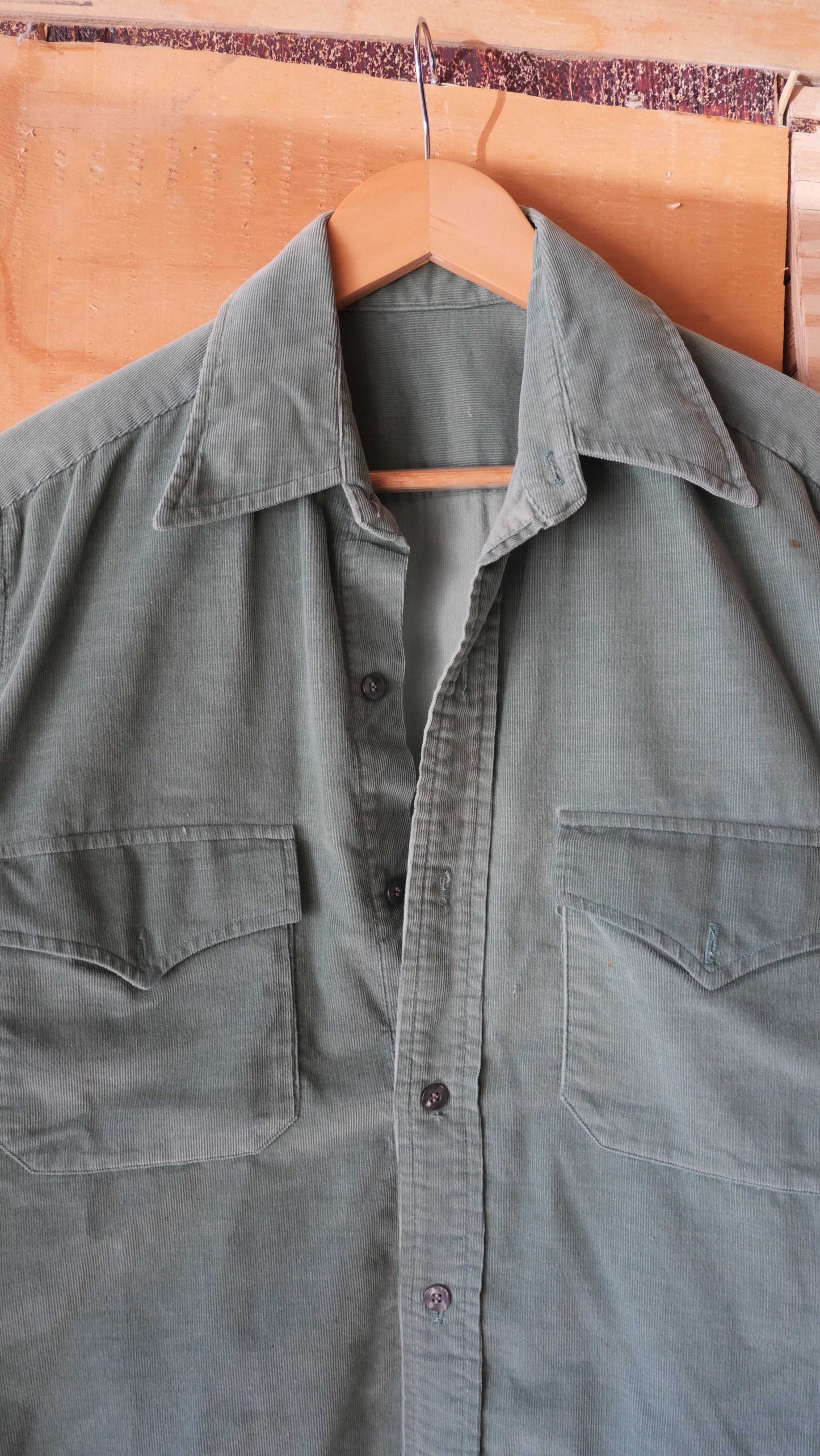 1970s Corduroy Shirt | L