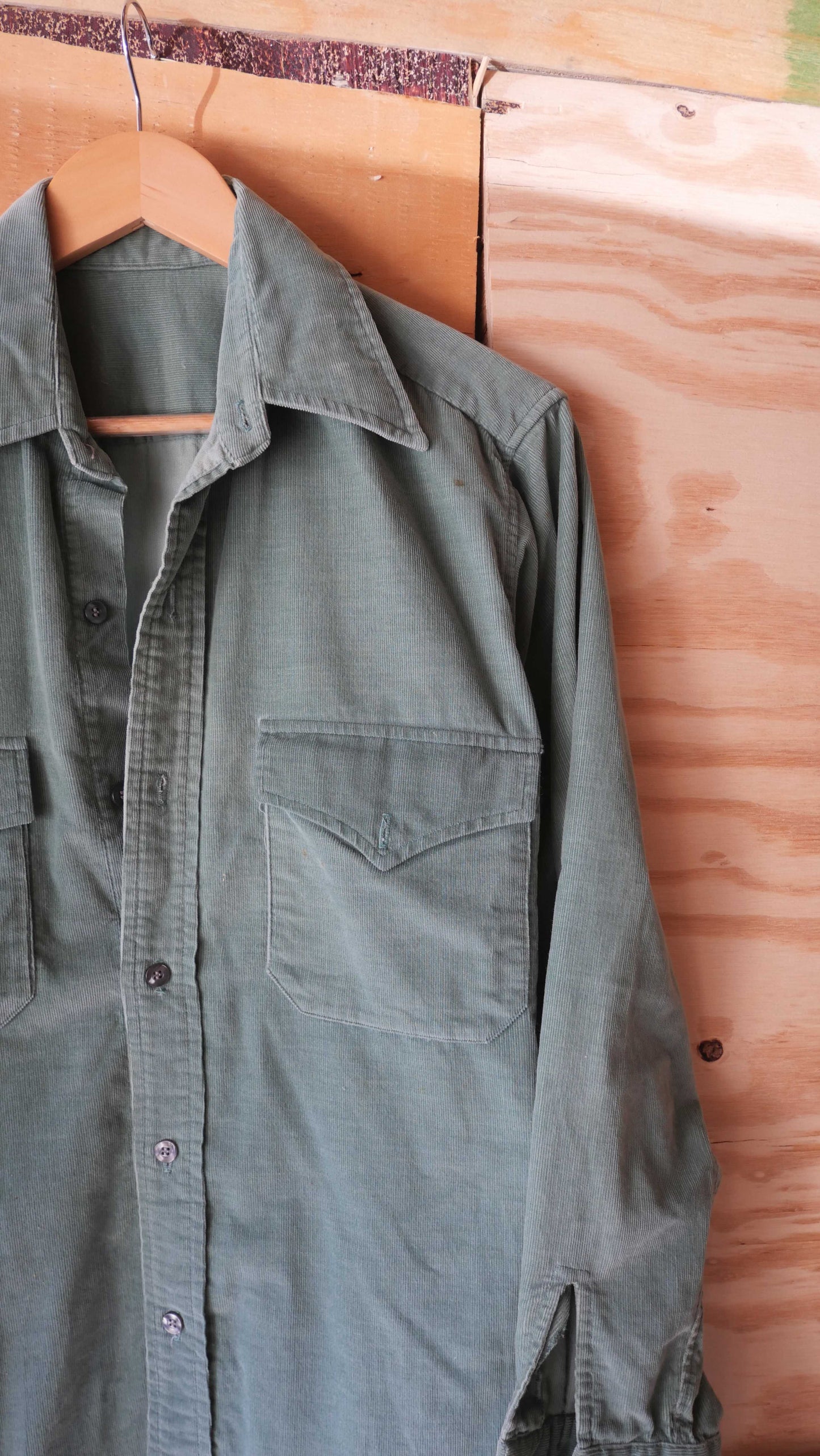 1970s Corduroy Shirt | L