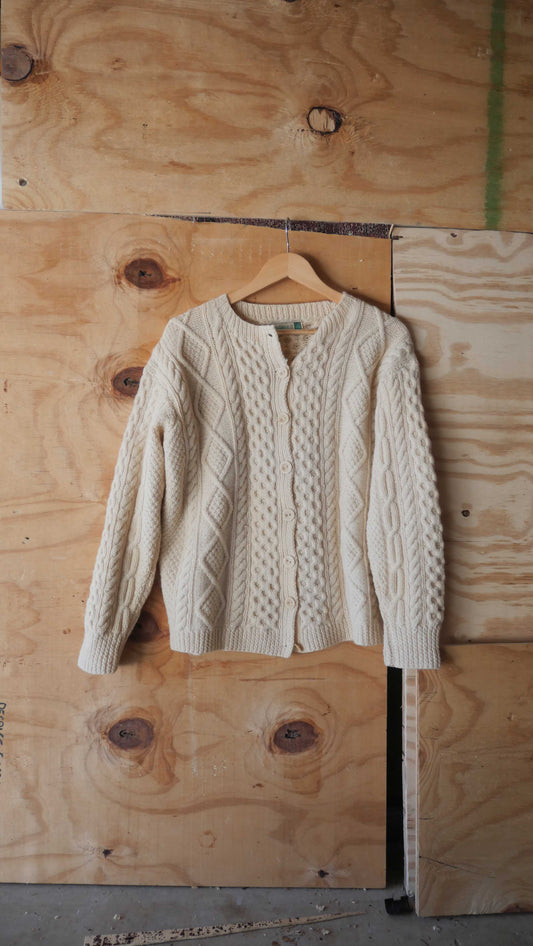 1970s Cable Knit Sweater | M