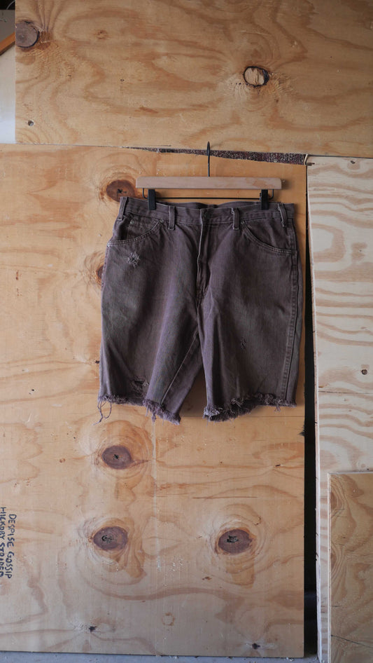 1990s Brown Cut Off Dickies Denim | 35