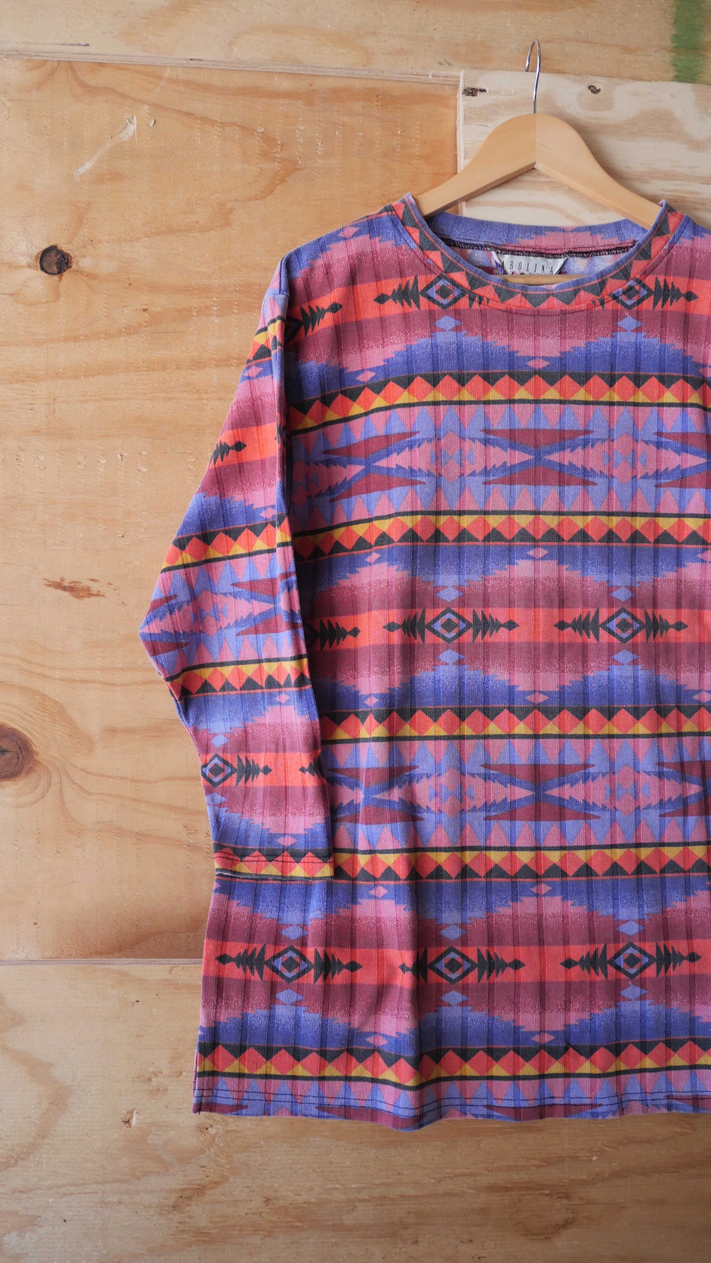 1980s Aztec Long Sleeve | L