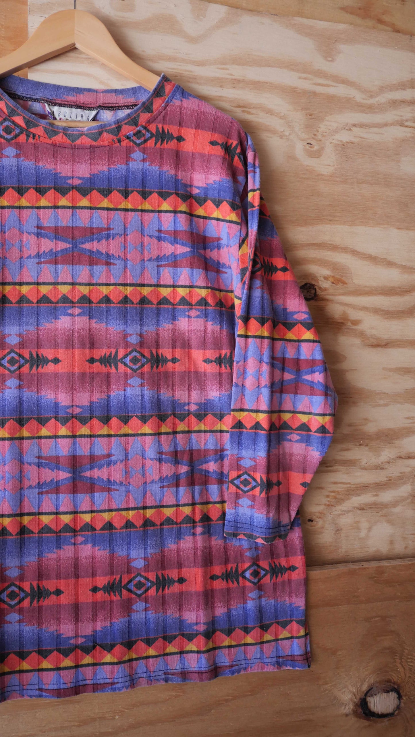 1980s Aztec Long Sleeve | L