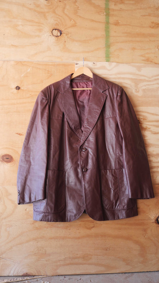 1970s Cherry Leather | XL
