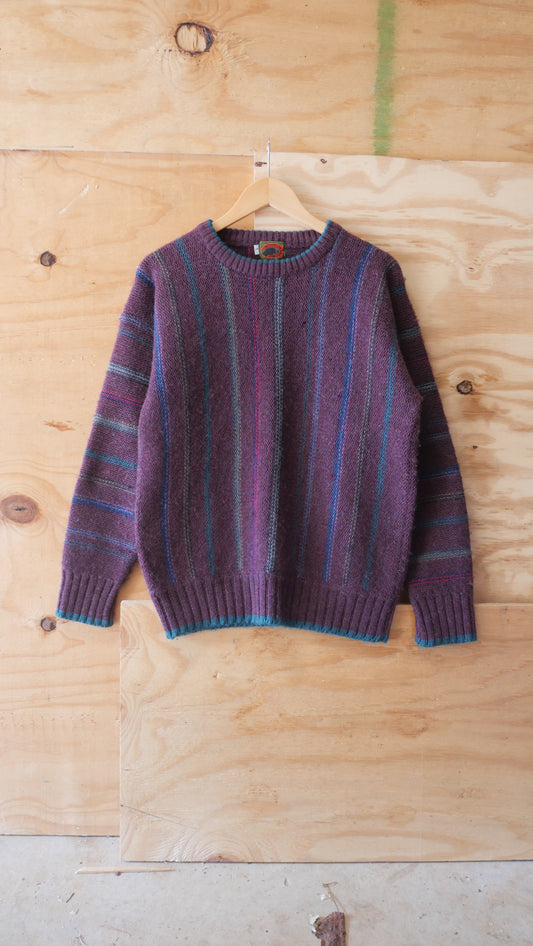 1980s Striped Knit Sweater | L