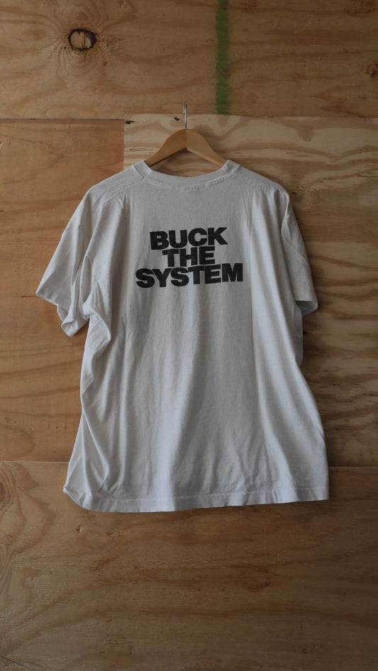 1990s "Buck The System" Tee | L