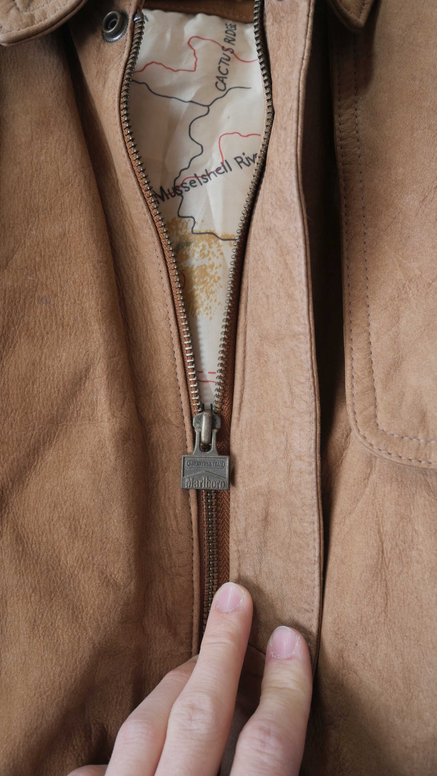 1990s Marlboro Leather Jacket | L