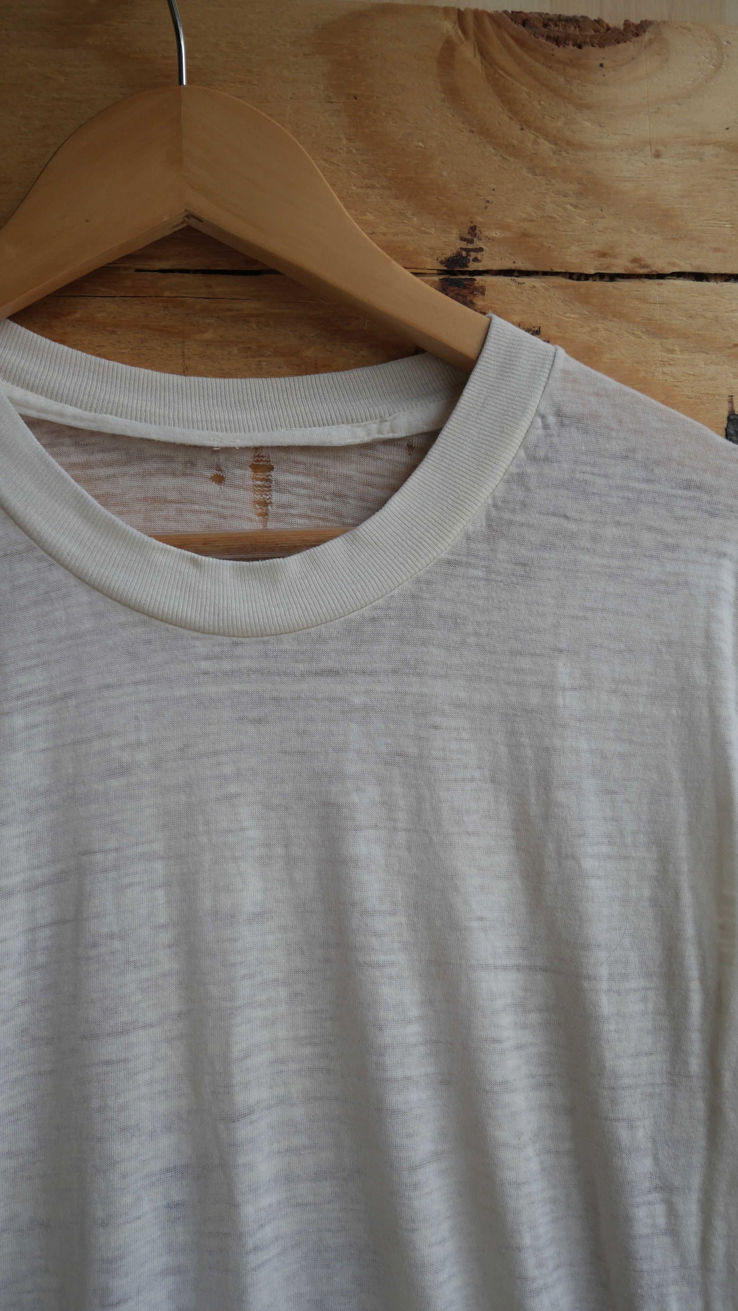 1970s Blank Slub Tee | L