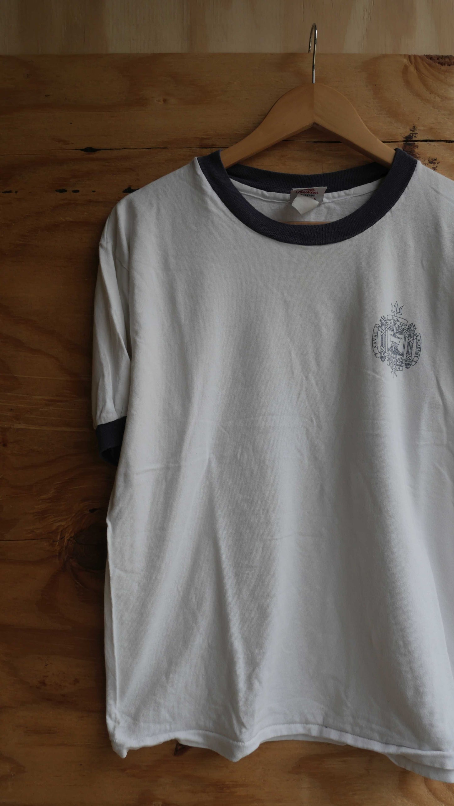 1990s Boxy Ringer Tee | M